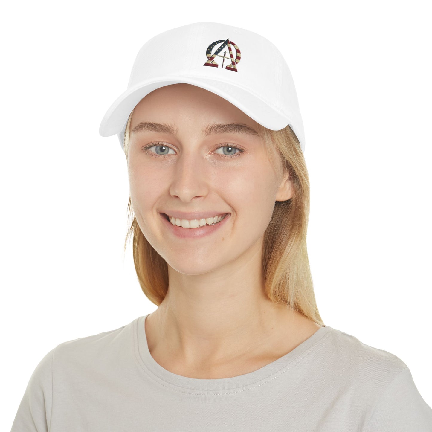 Alpha and Omega USA Christian Baseball Cap