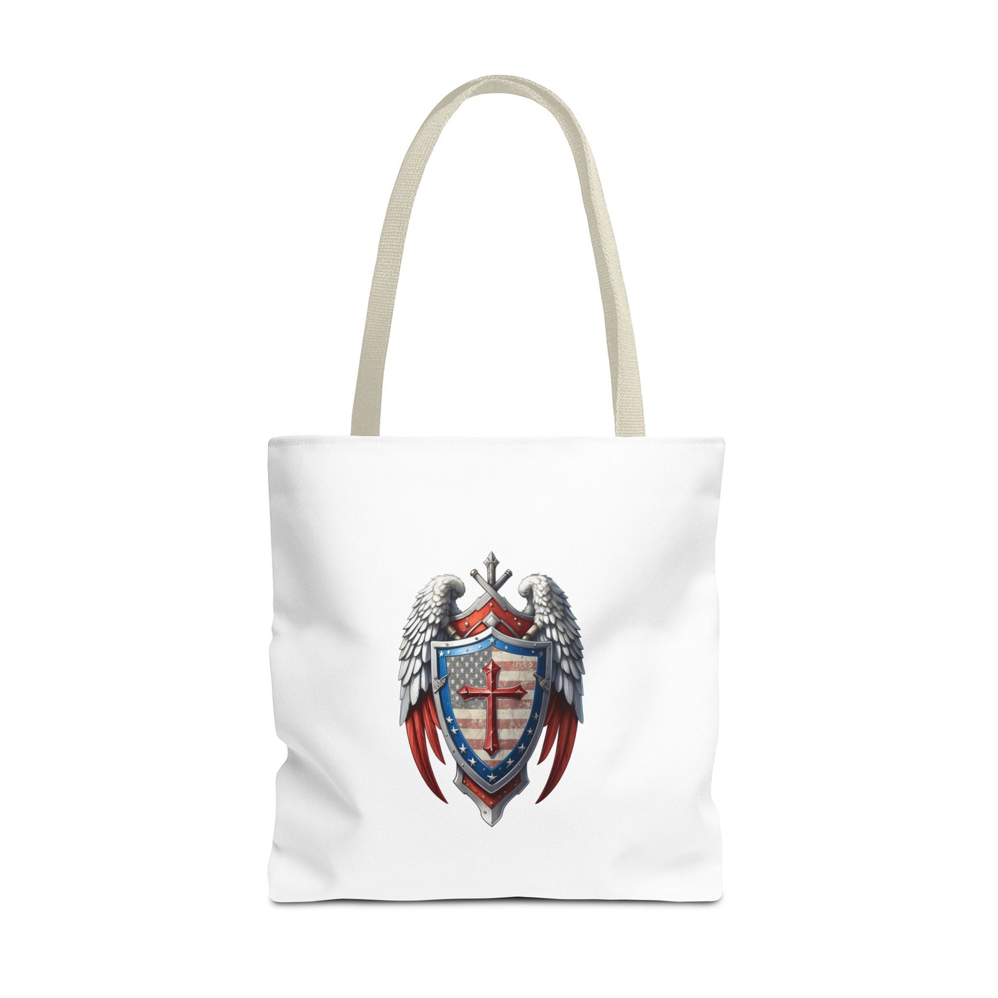 Winged Guardian Patriotic Christian Tote bag