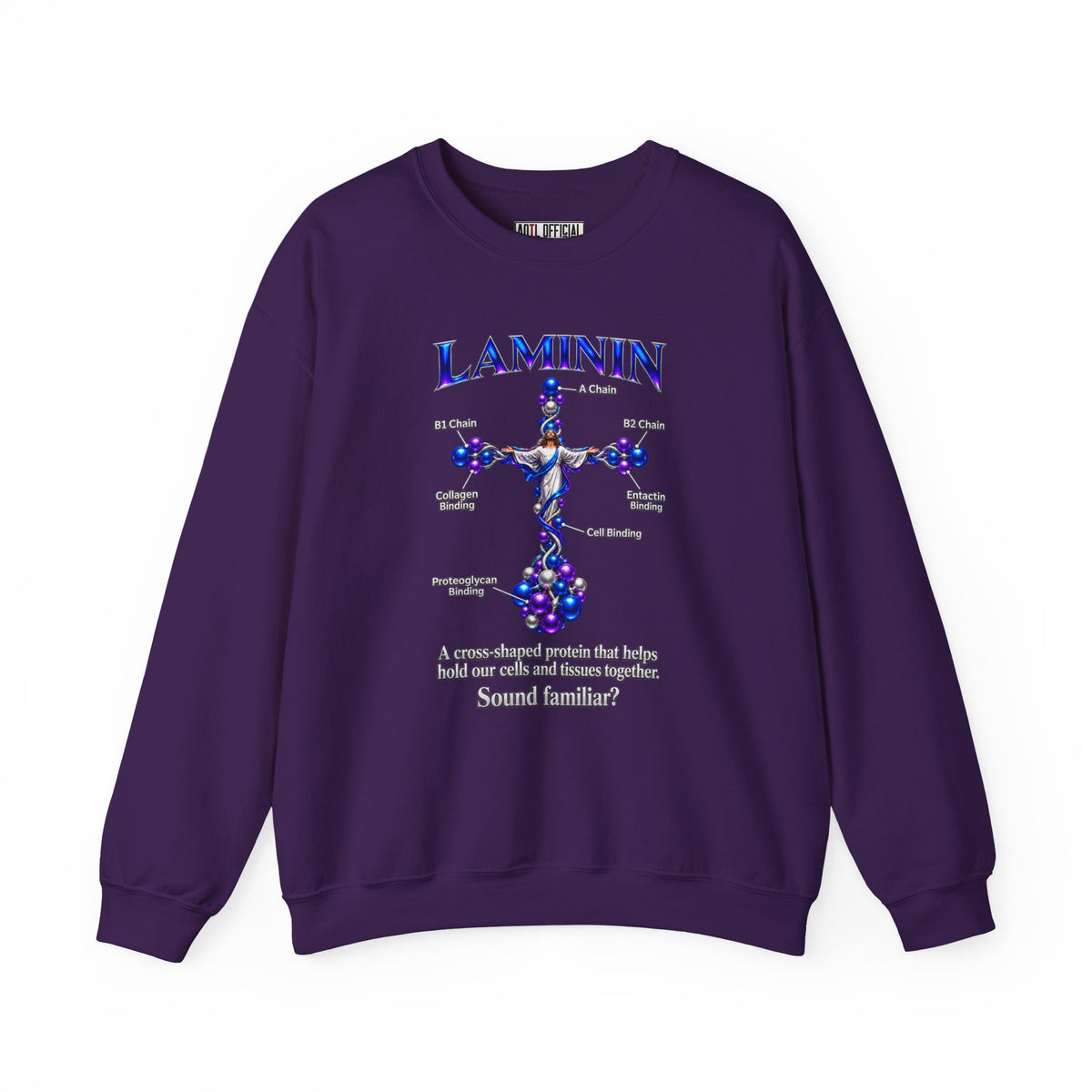 LAMININ Cross Design Christian Sweatshirt