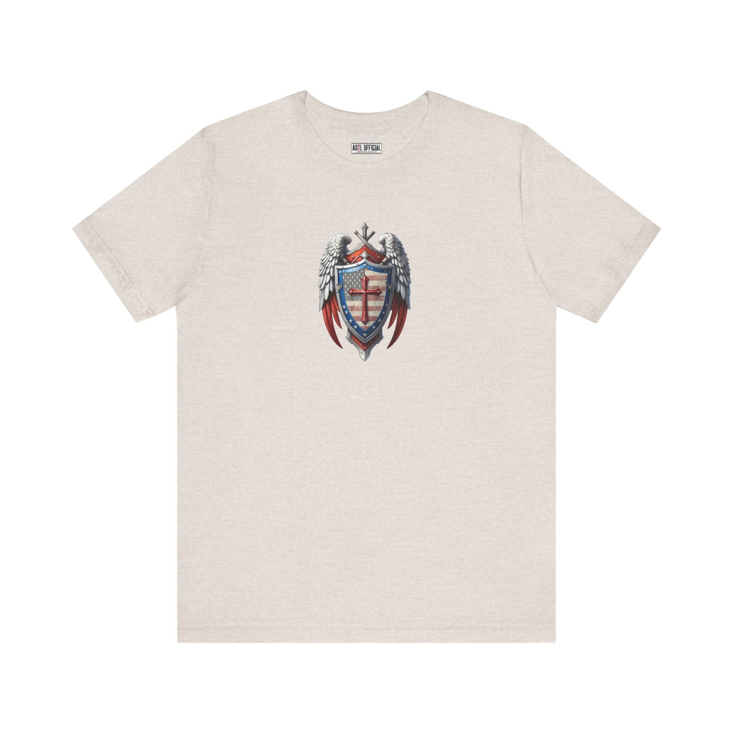 Winged Guardian Christian Patriotic Unisex Short Sleeve Tee