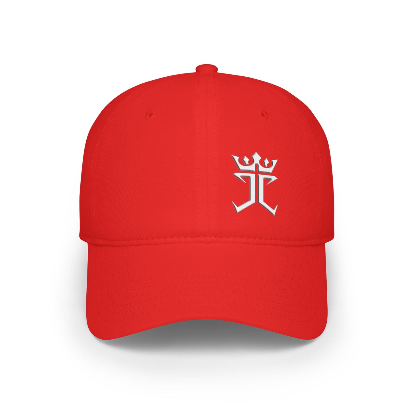 Jesus Christ Is King White Logo Christian Baseball Cap