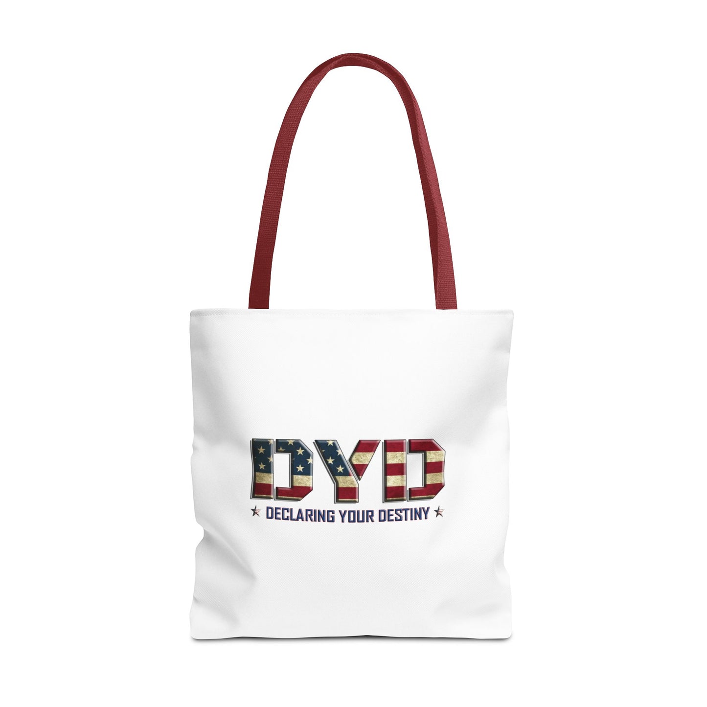 Declaring Your Destiny USA logo/ Winged Guardian Christian Tote bag