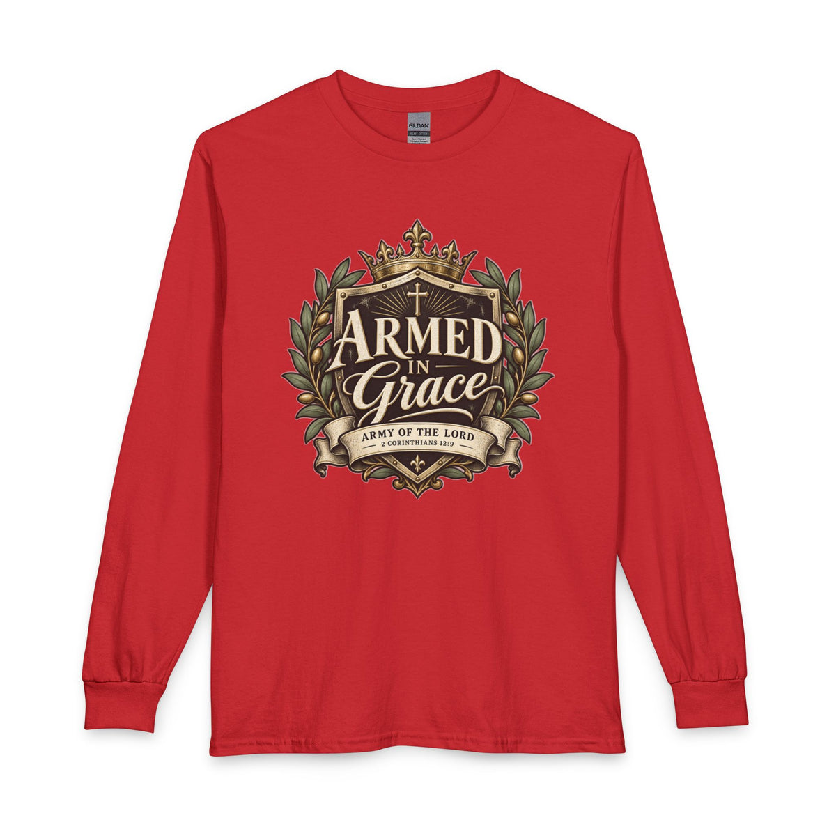 Army of the Lord — Armed in Grace Christian Long Sleeve Shirt
