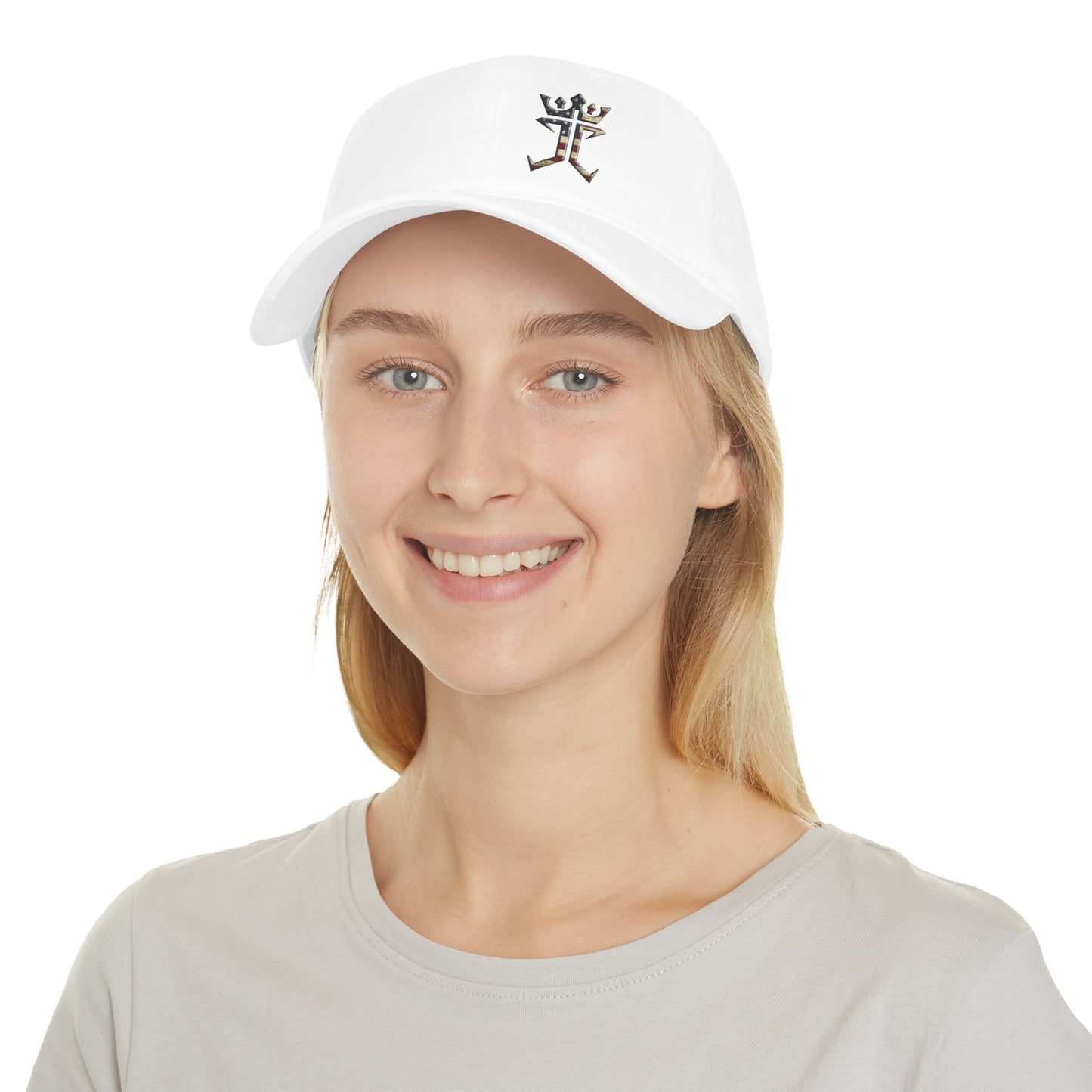 Jesus Christ Is King USA Logo Christian Baseball Cap