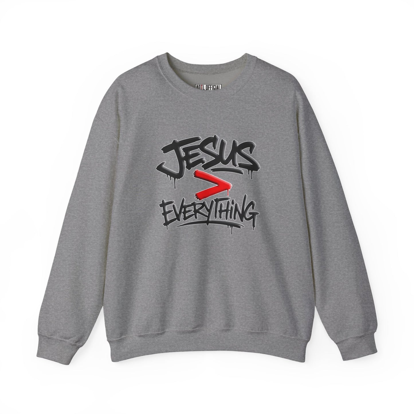 Jesus > Everything Graffiti Christian Sweatshirt