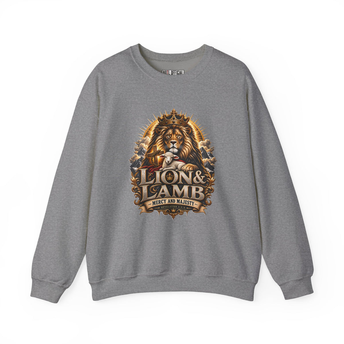 Lion & Lamb – Mercy and Majesty Christian Sweatshirt