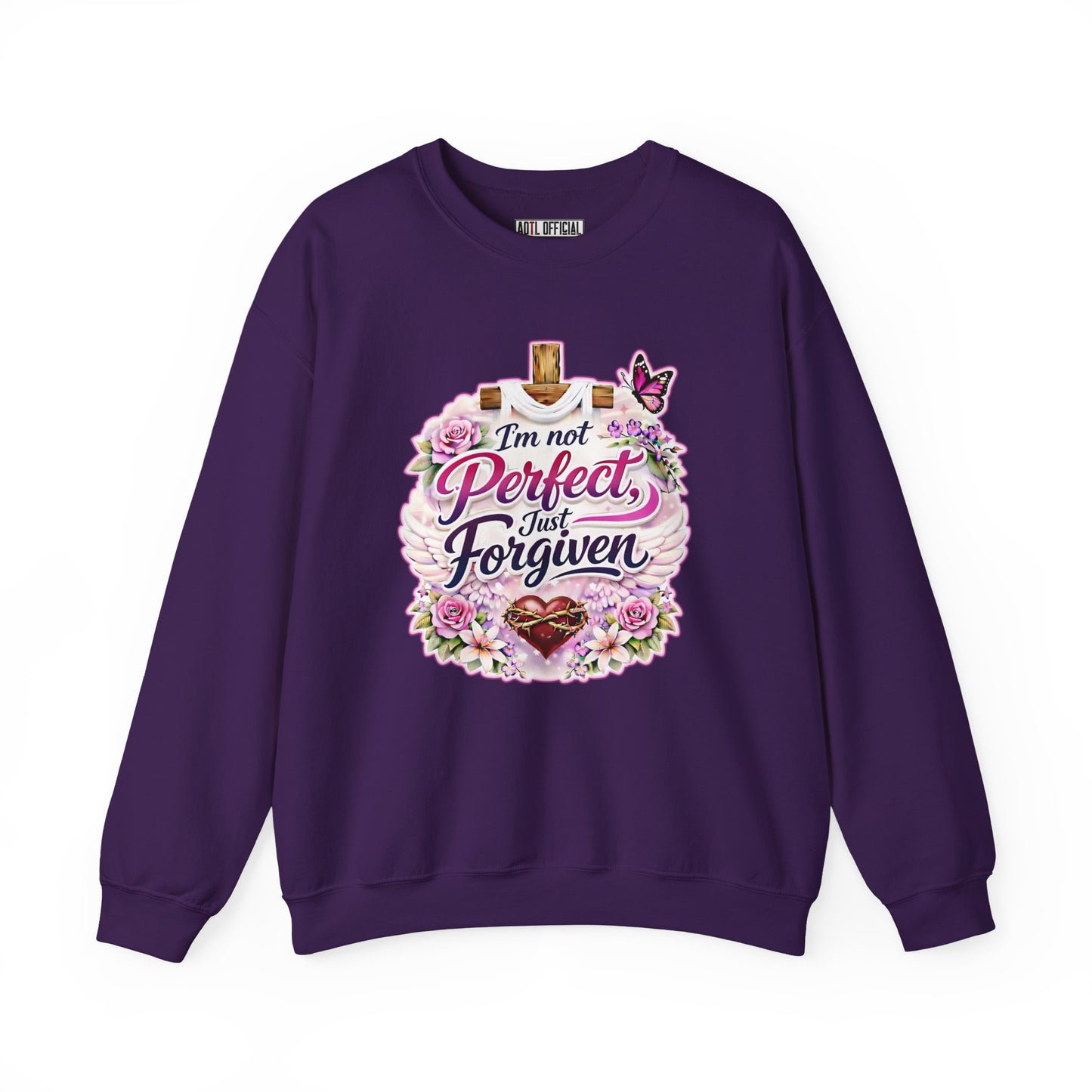 I'm Not Perfect, Just Forviven Nature Edition Unisex Heavy Blend™ Crewneck Sweatshirt