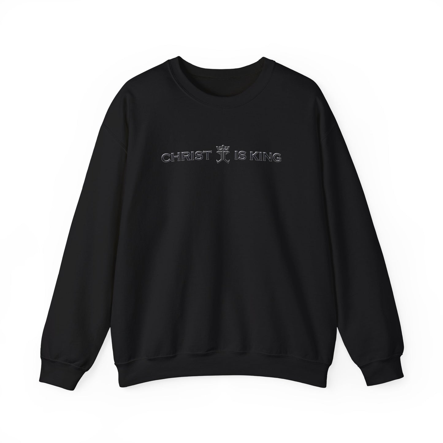 Christ is King featuring the Jesus Christ is King logo Unisex Heavy Blend™ Crewneck Sweatshirt