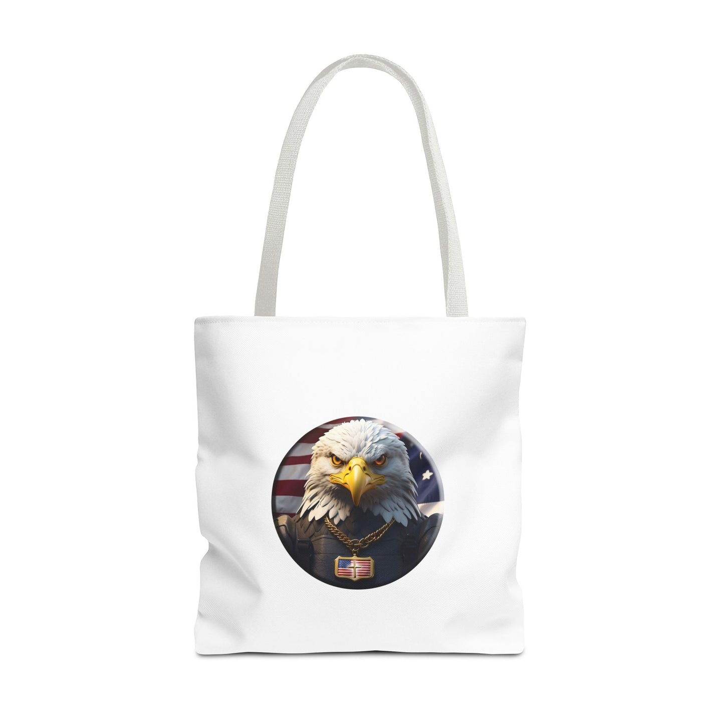 Golden Sentinel Patriotic Christian Tote bag