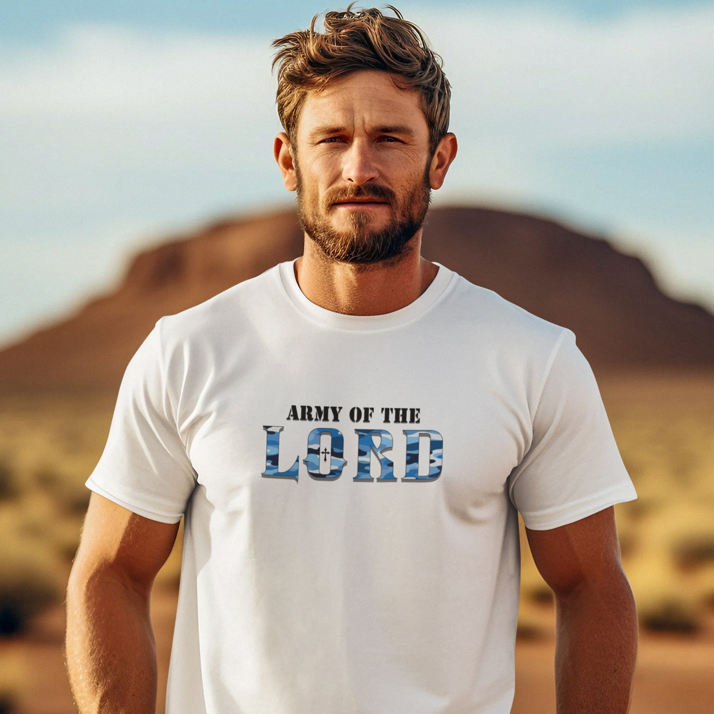 Blue Army Of The Lord Unisex Short Sleeve Tee