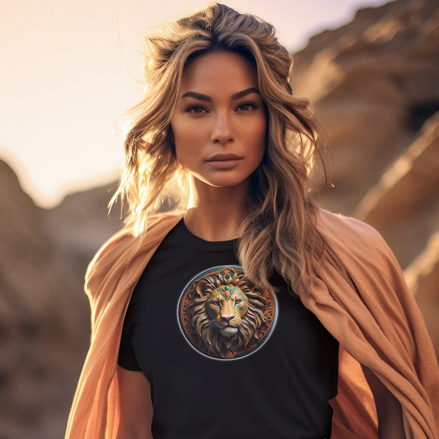 Majestic Redeemer Lion of Judah Christian Unisex Short Sleeve Tee