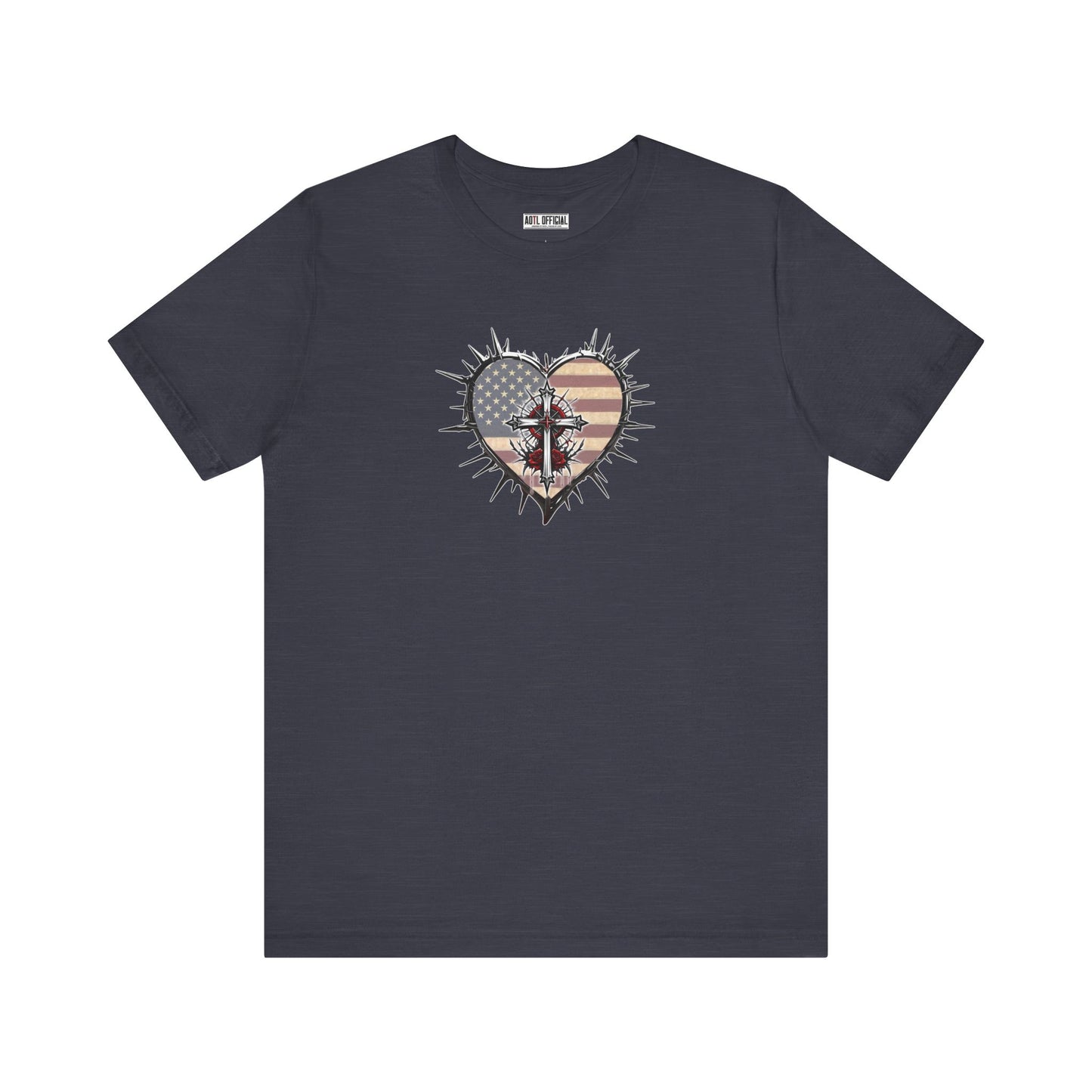Sacrificial Freedom Christian Patriotic Unisex Short Sleeve Tee