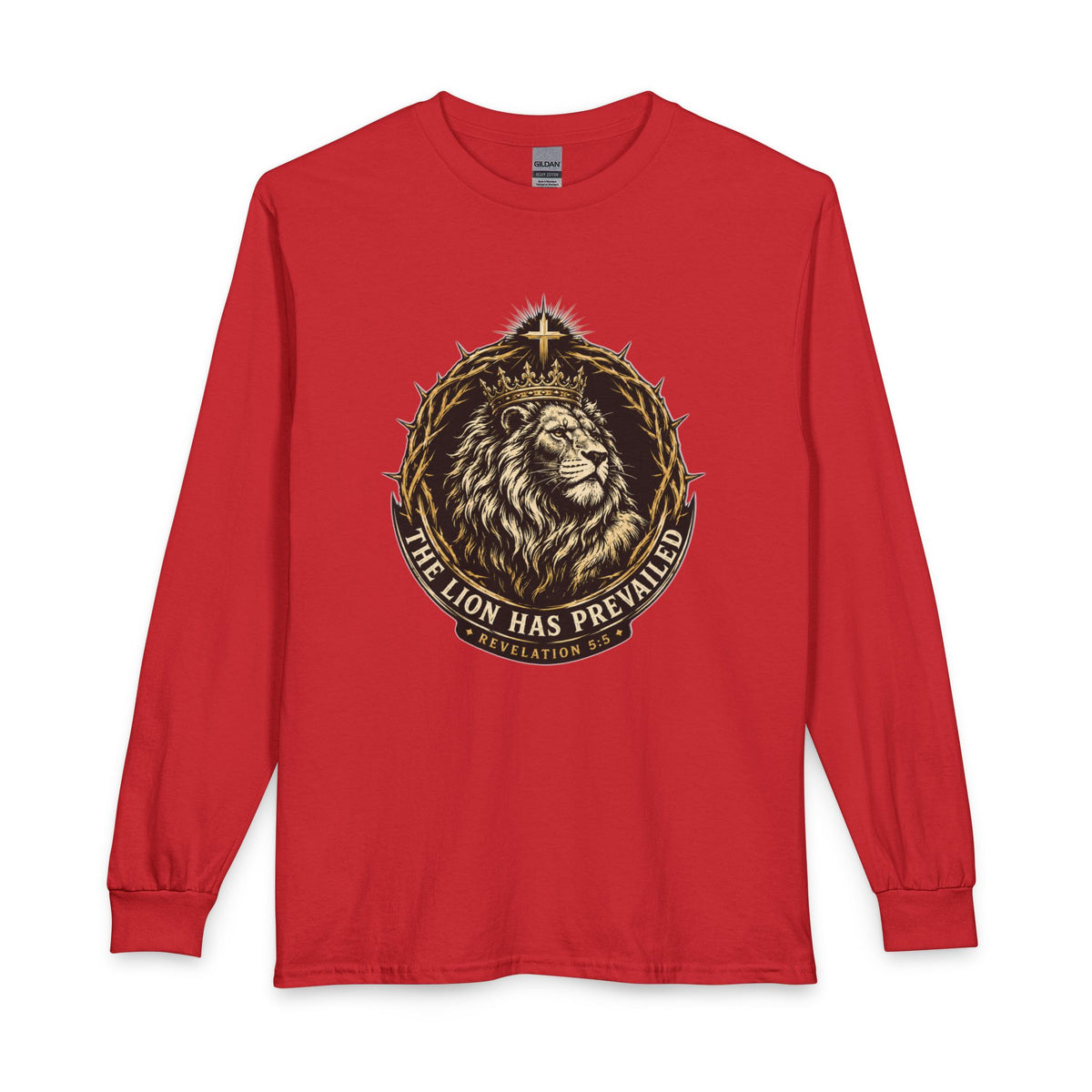 Lion of Judah — The Lion Has Prevailed Christian Long Sleeve Shirt