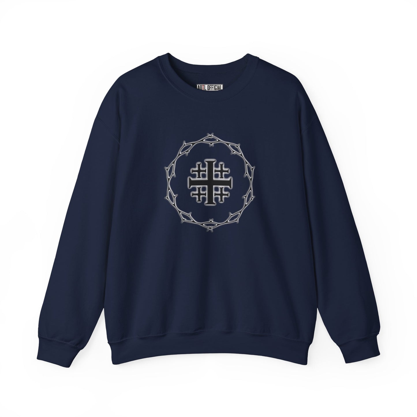 Circle of Thorns & Jerusalem Cross Unisex Heavy Blend™ Crewneck Sweatshirt