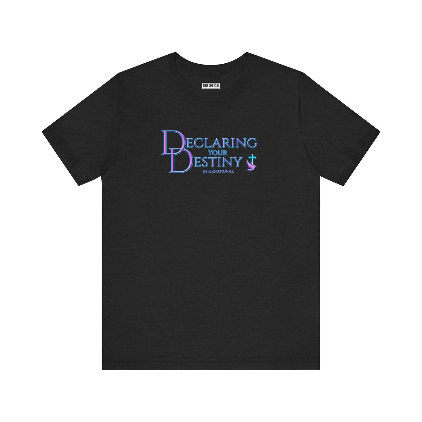 Declaring Your Destiny Lilac & Teal logo/Purple Lightning Alpha & Omega