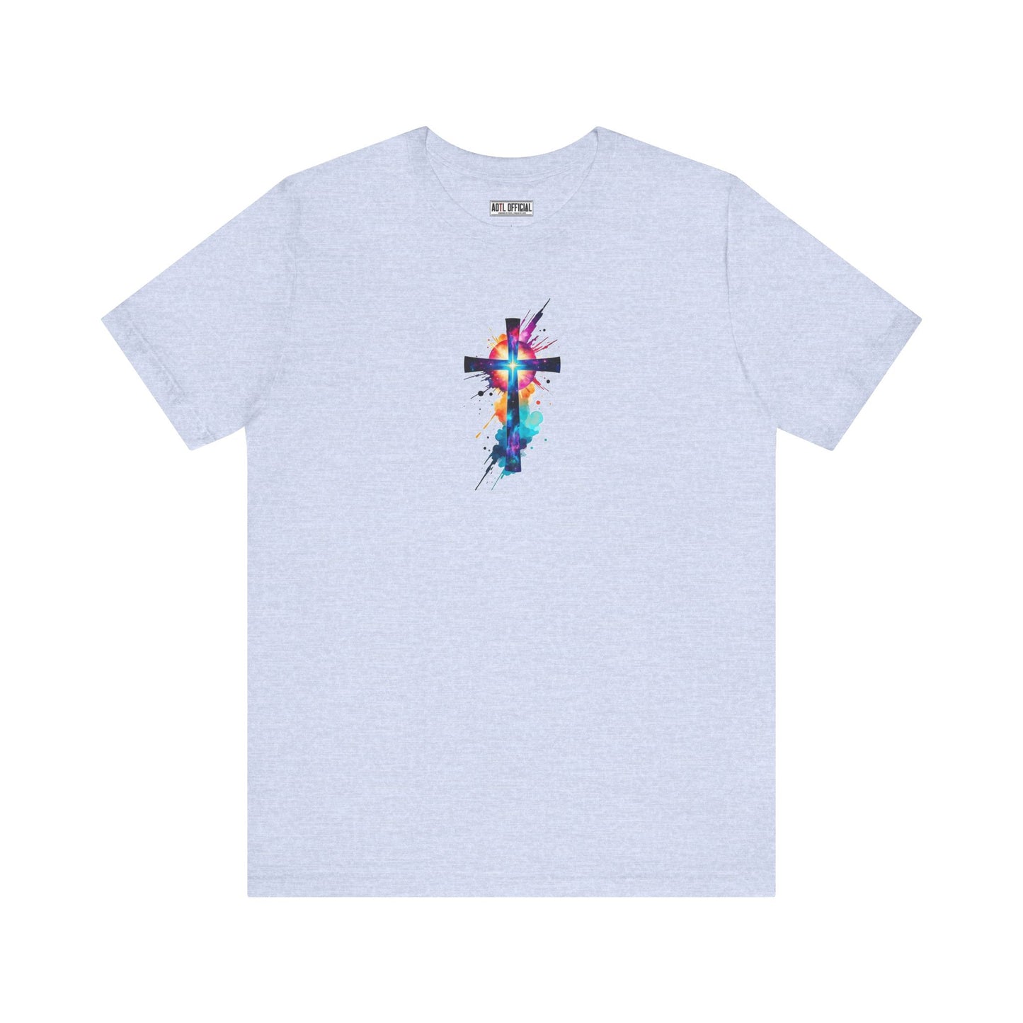 Cosmic Reverence Cross Christian Unisex Short Sleeve Tee