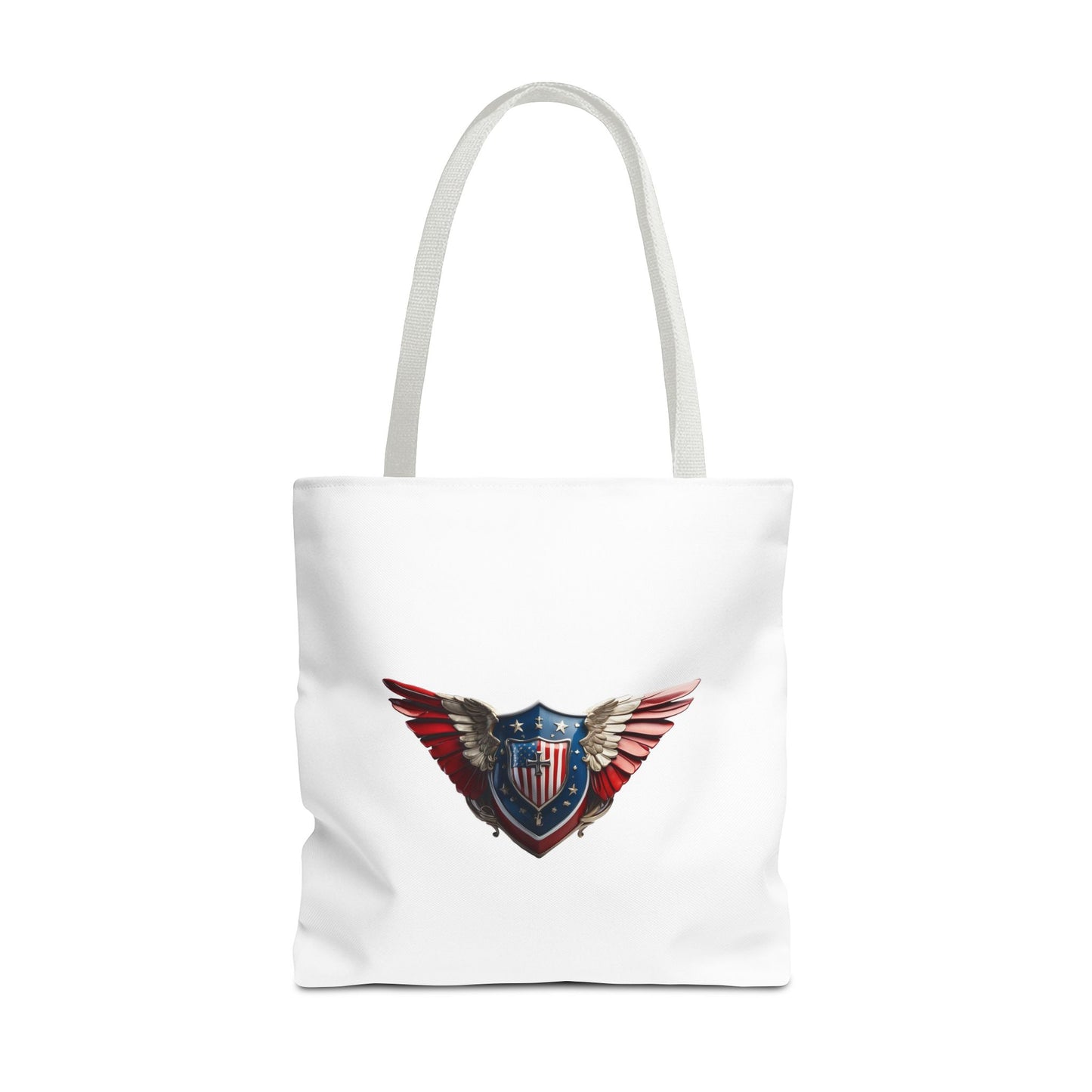 3D Winged Shield Patriotic Christian Tote bag