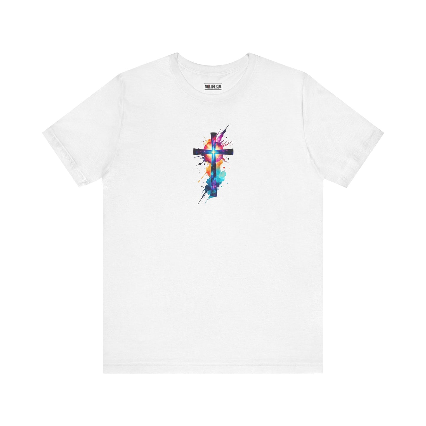 Cosmic Reverence Cross Christian Unisex Short Sleeve Tee