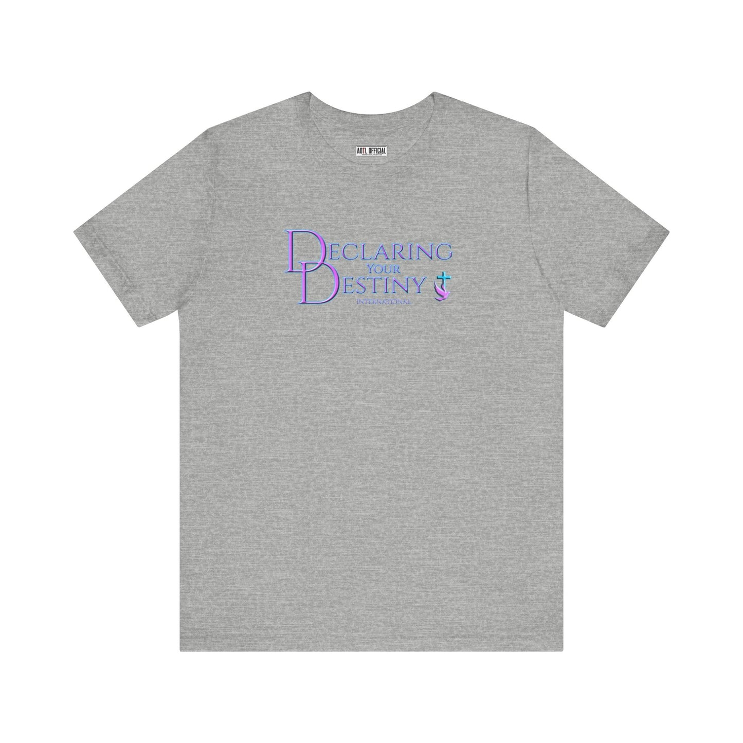 Declaring Your Destiny Lilac & Teal logo/2 Corinthians 5:7