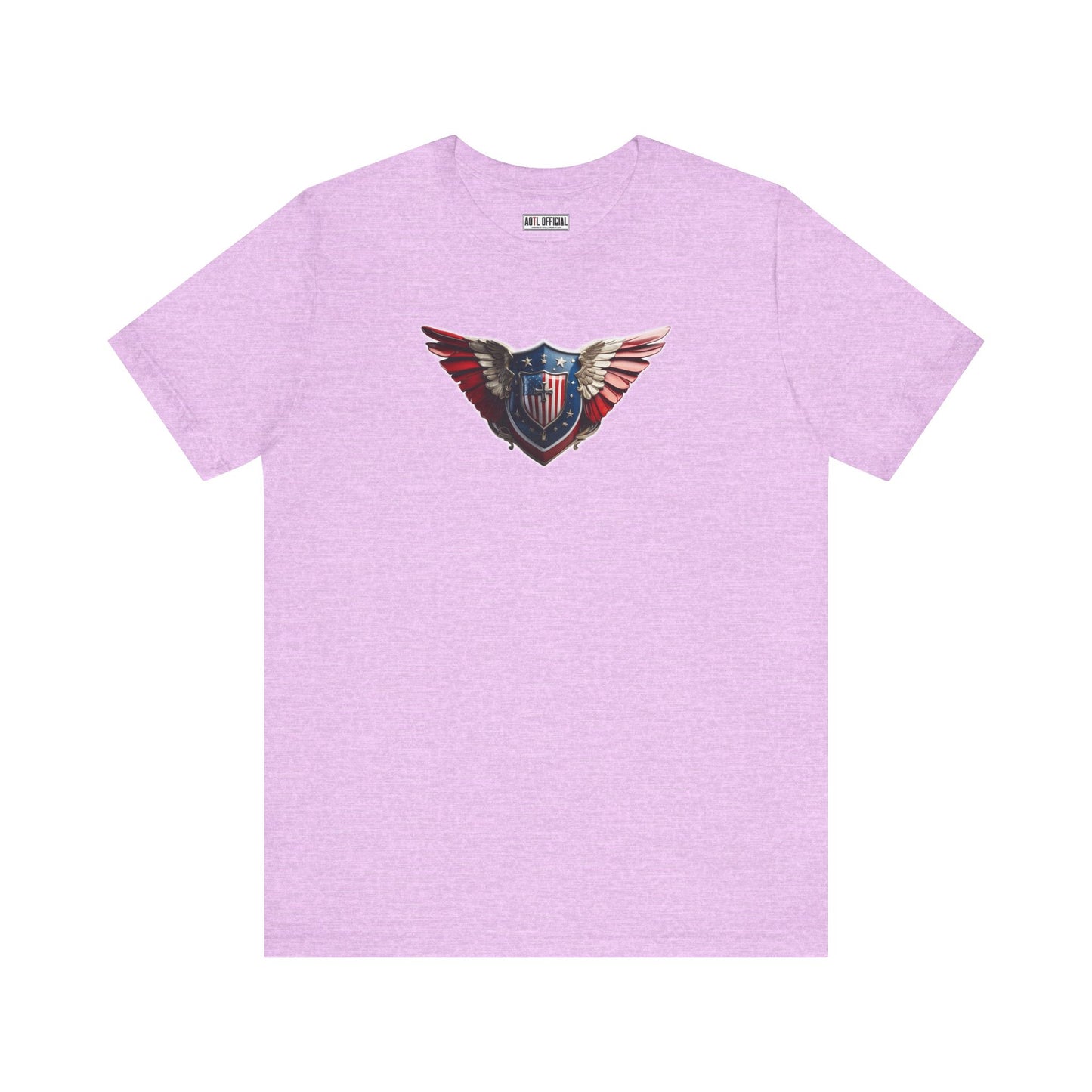 3D Winged Shield Christian Patriotic Unisex Short Sleeve Tee