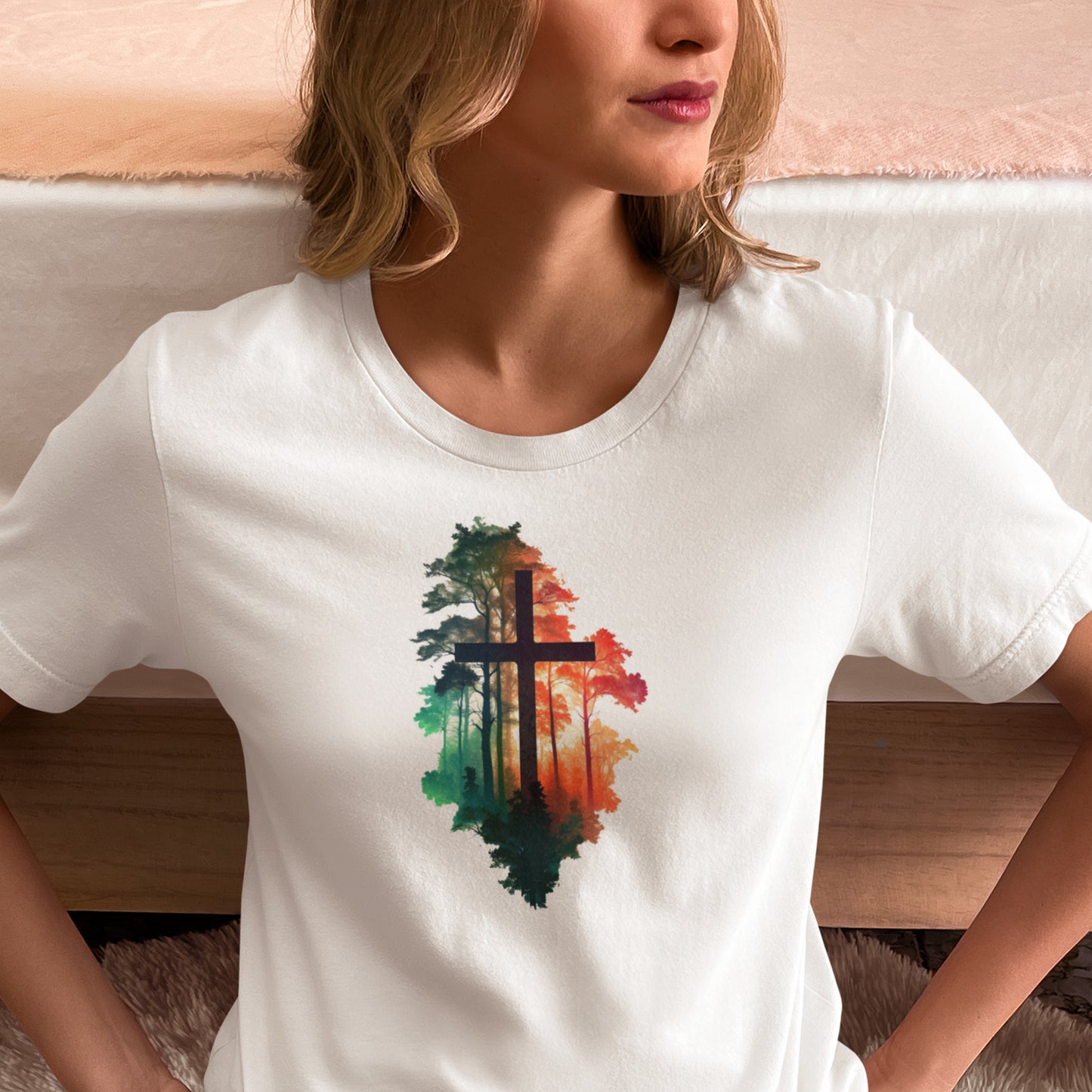 Cross in the wilderness Christian Tee