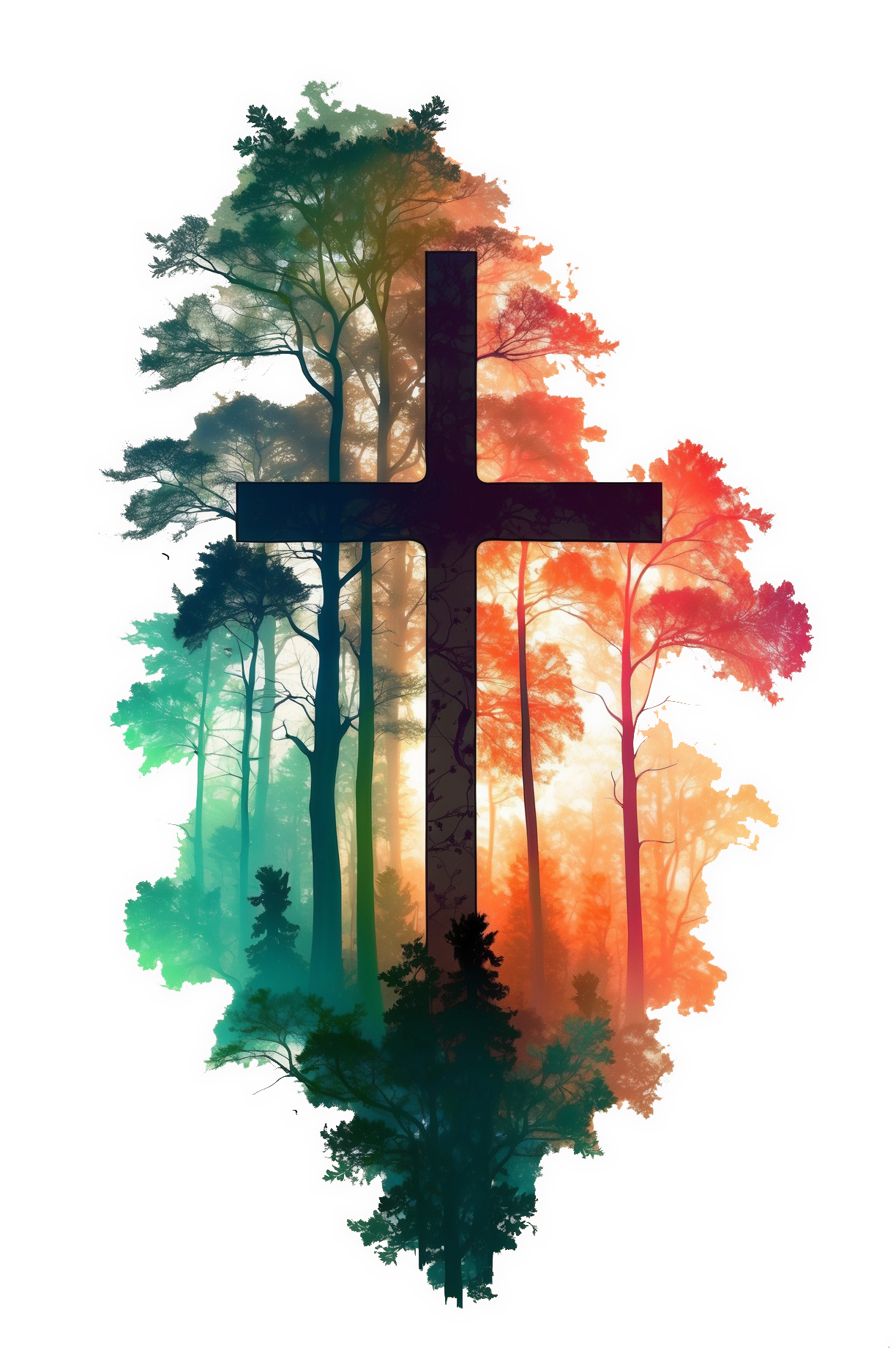 Cross in the Wilderness Unisex Heavy Blend™ Hooded Sweatshirt