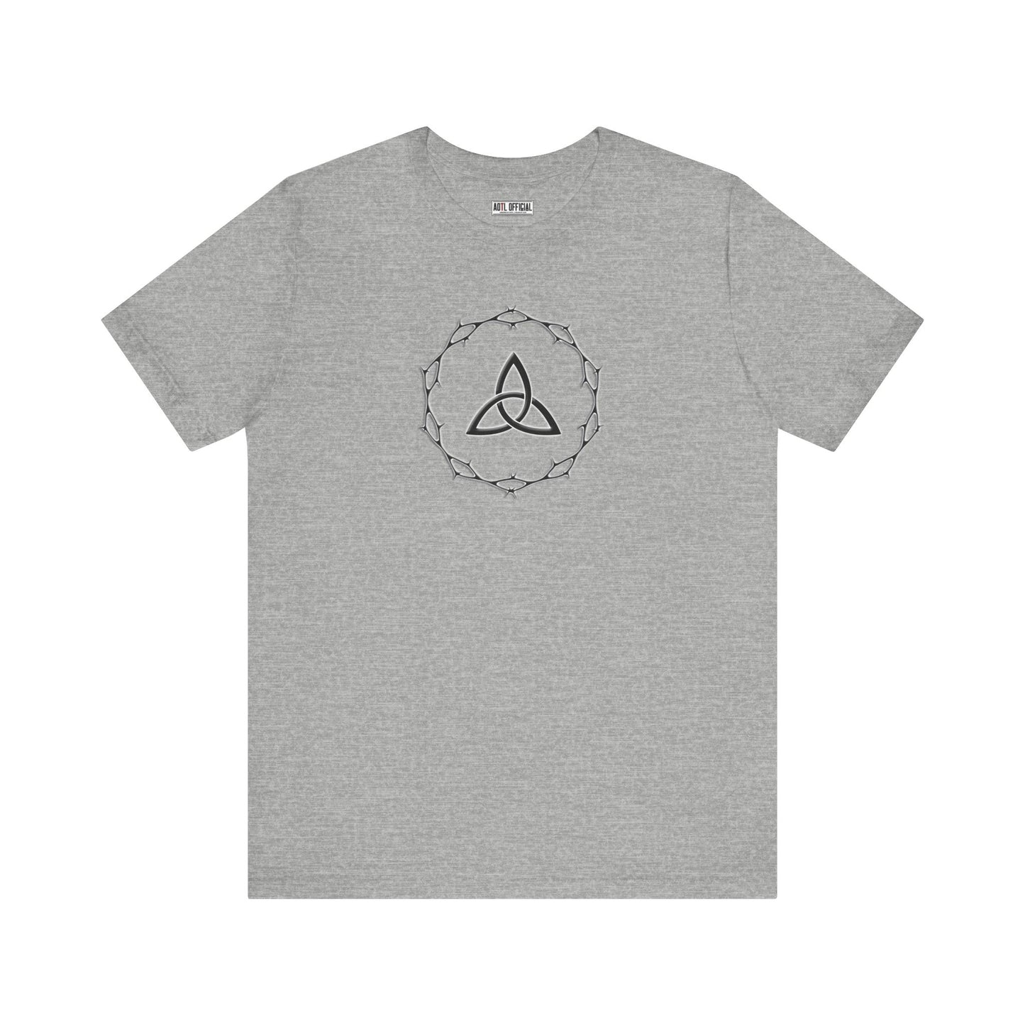 Circle of Thorns & Trinity Knot (Triquetra) Unisex Short Sleeve Tee
