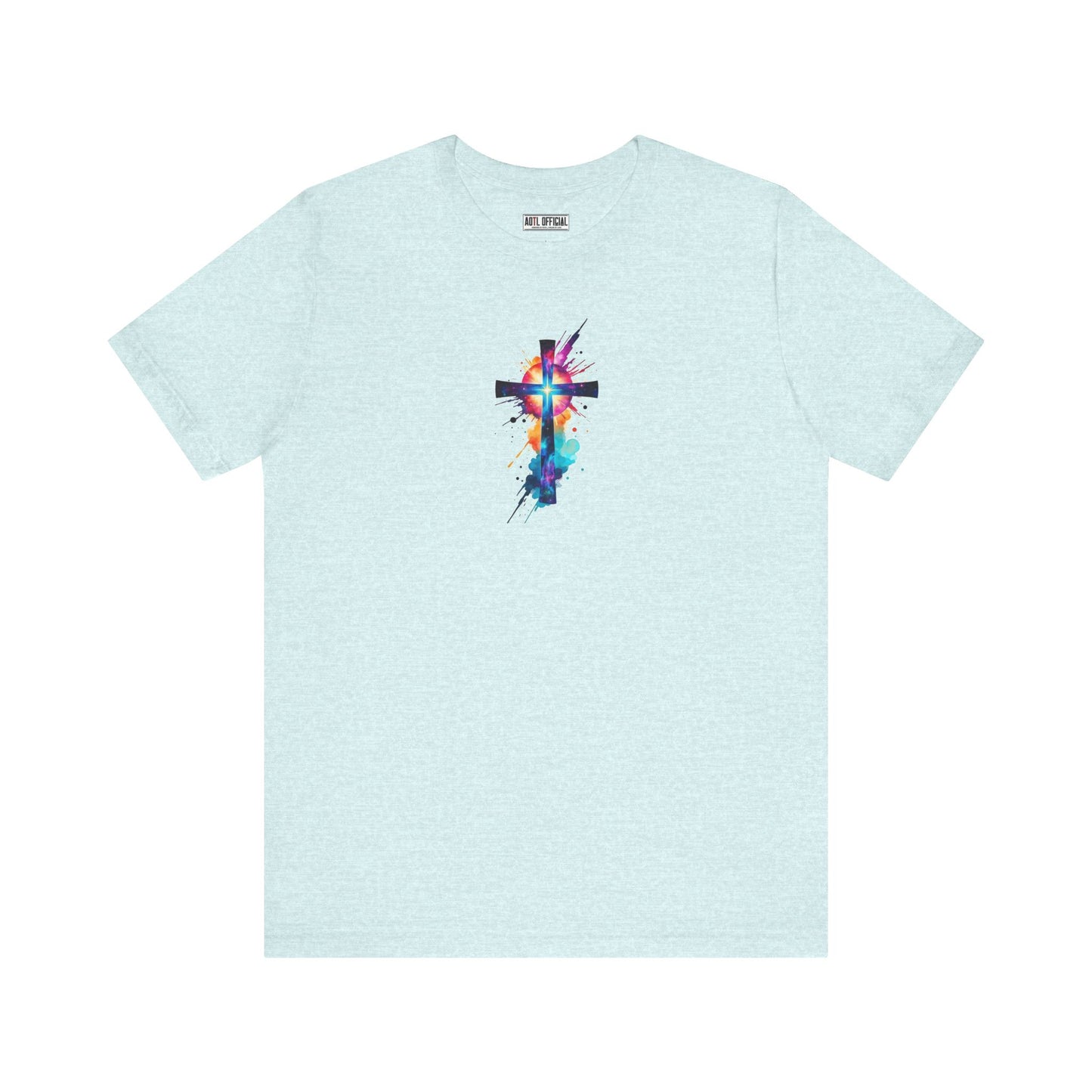 Cosmic Reverence Cross Christian Unisex Short Sleeve Tee