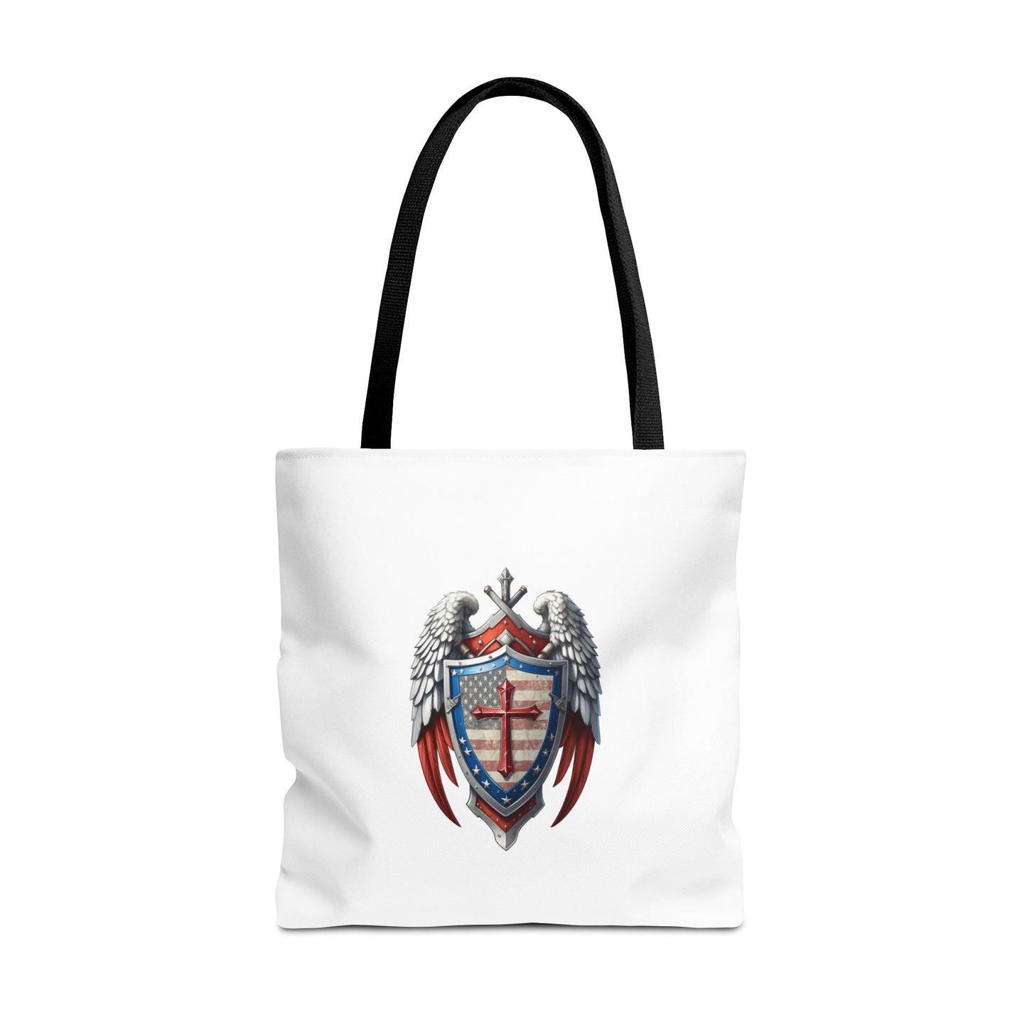 Winged Guardian Patriotic Christian Tote bag