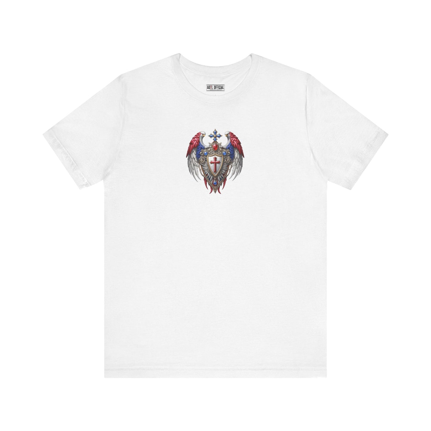 Winged Guardians of Faith Christian Patriotic Unisex Short Sleeve Tee