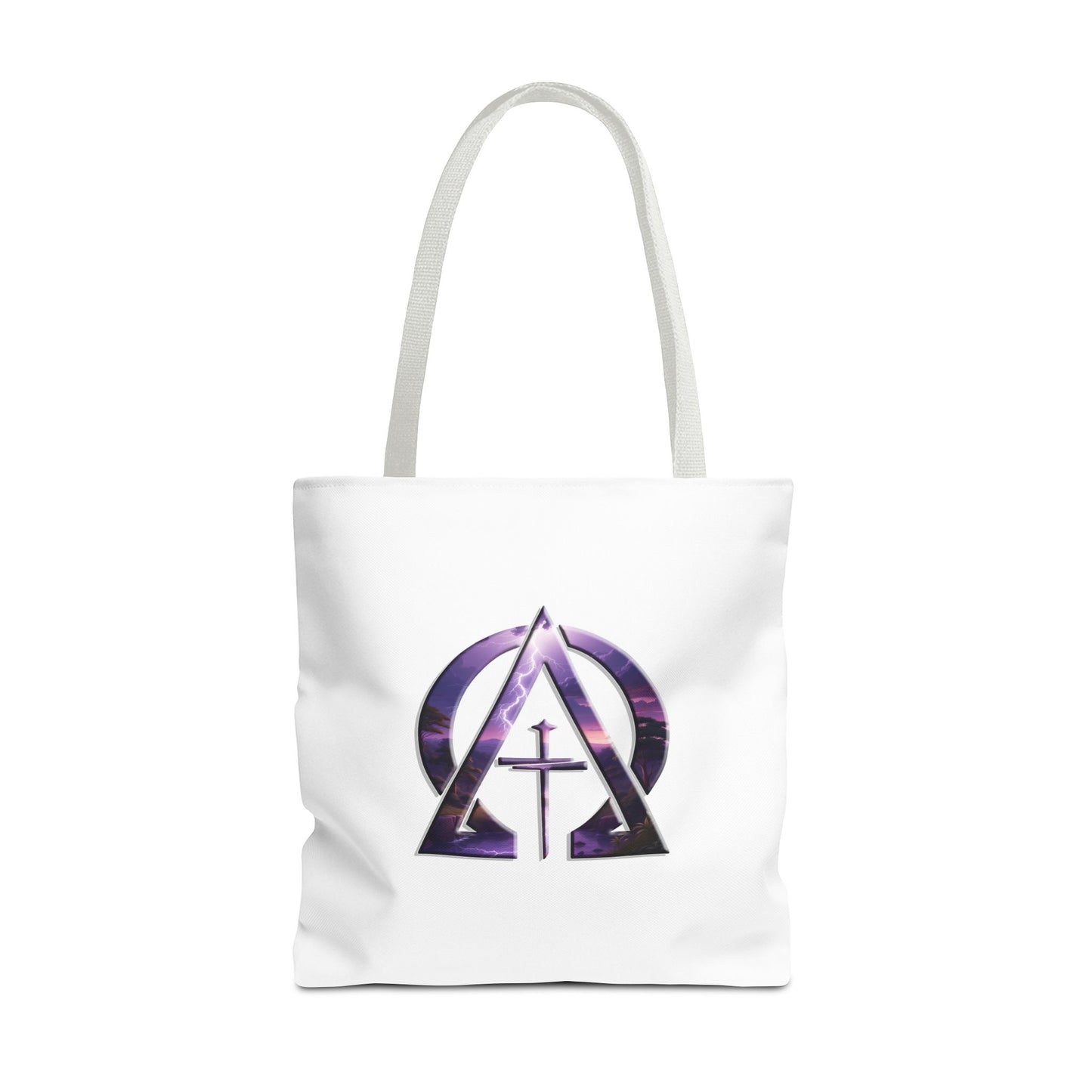 Divine Reign Amidst Nature Alpha & Omega Christian Tote Bag