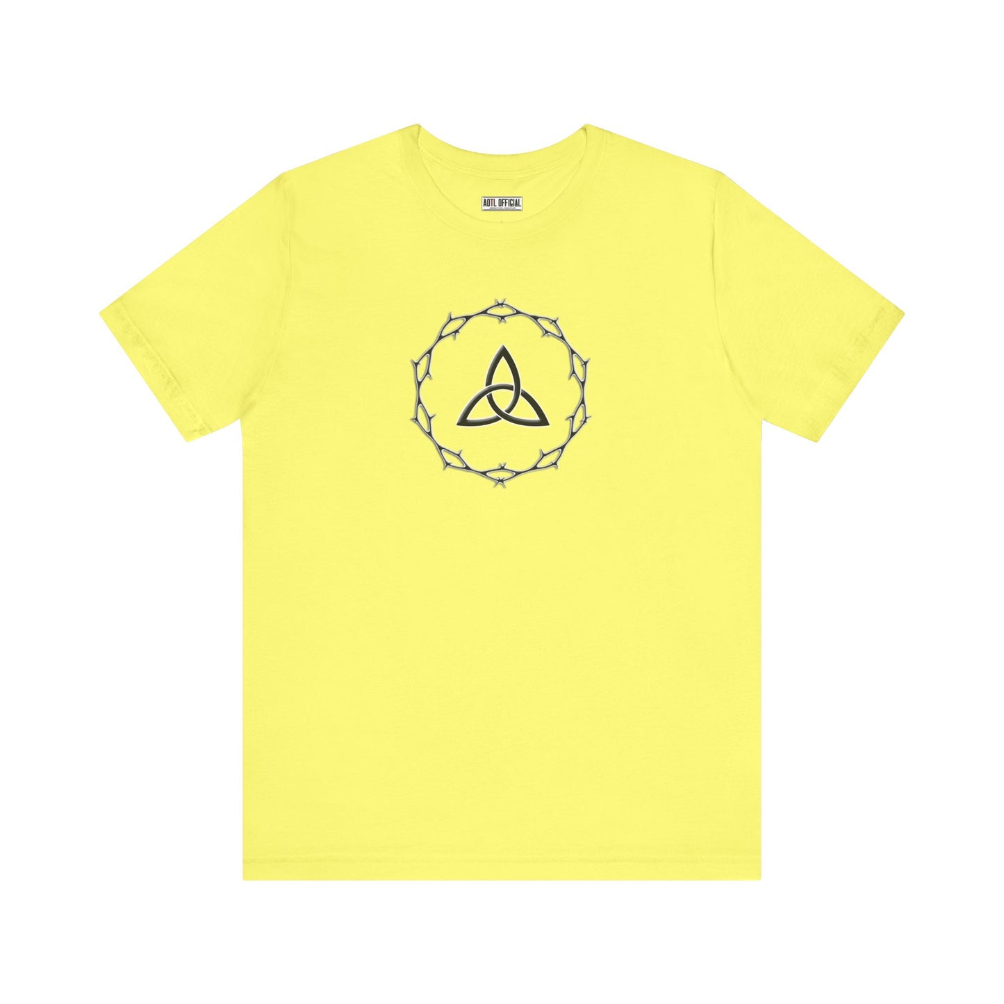 Circle of Thorns & Trinity Knot (Triquetra) Unisex Short Sleeve Tee