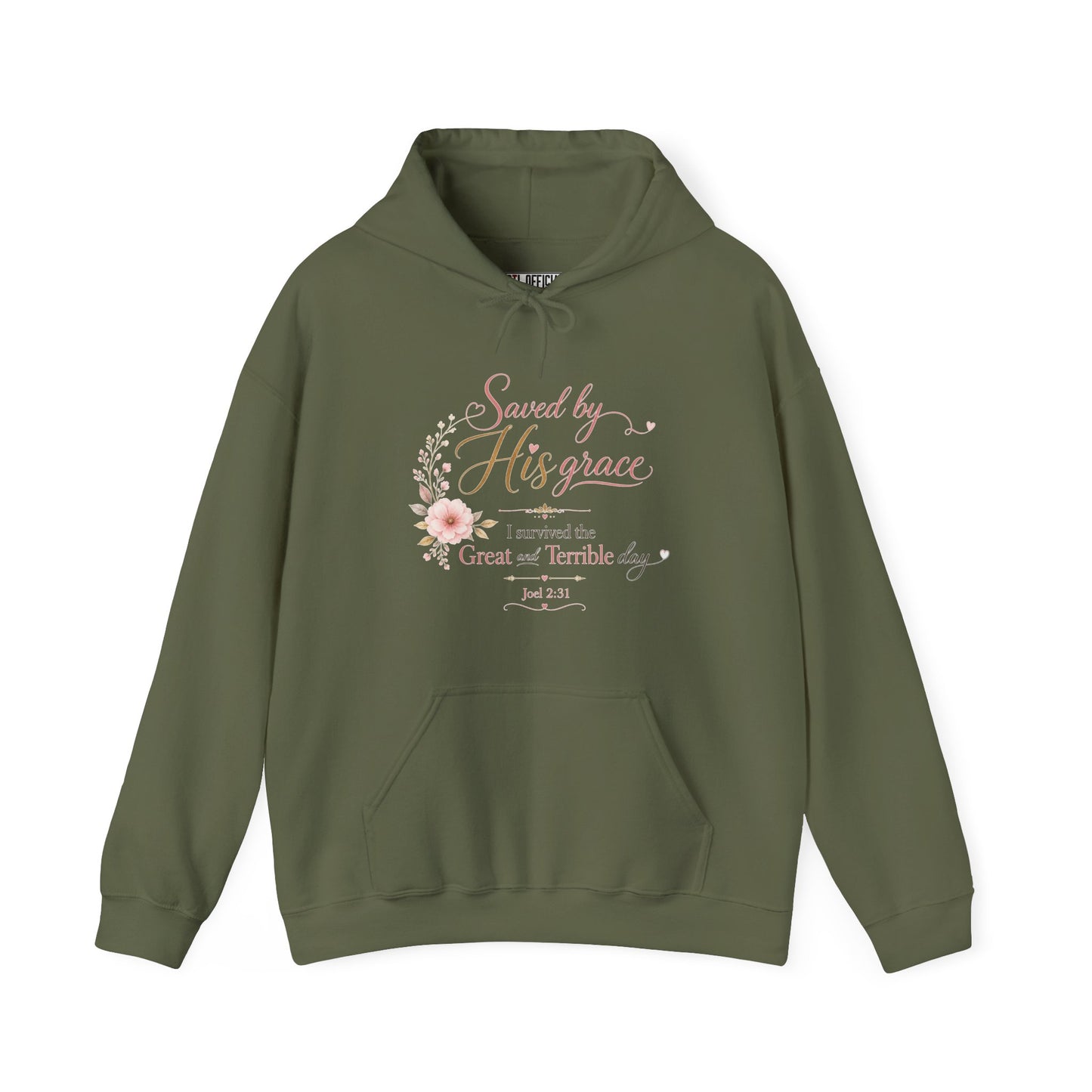 Saved by His Grace - I Survived the Great and Terrible Day Christian Hoodie