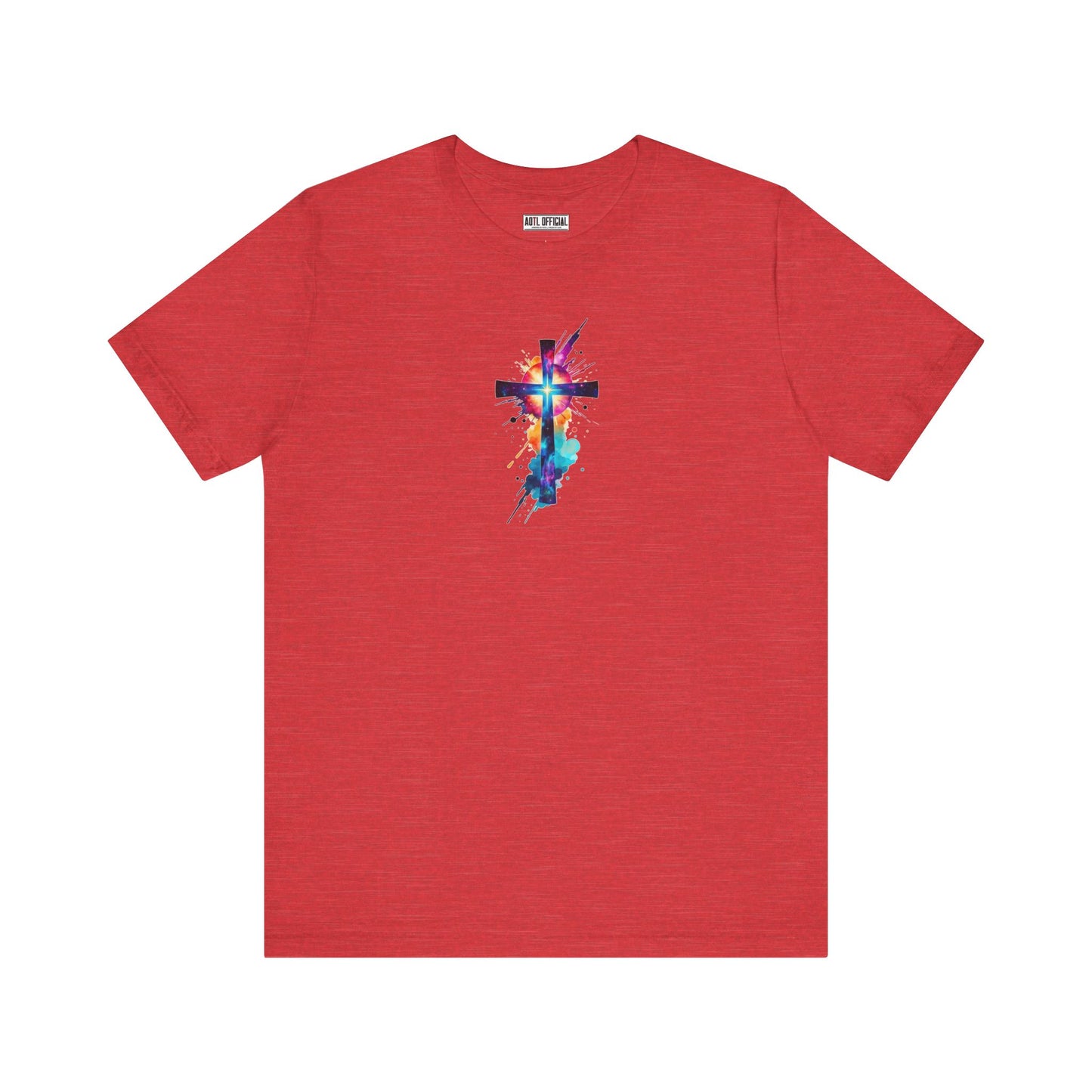 Cosmic Reverence Cross Christian Unisex Short Sleeve Tee