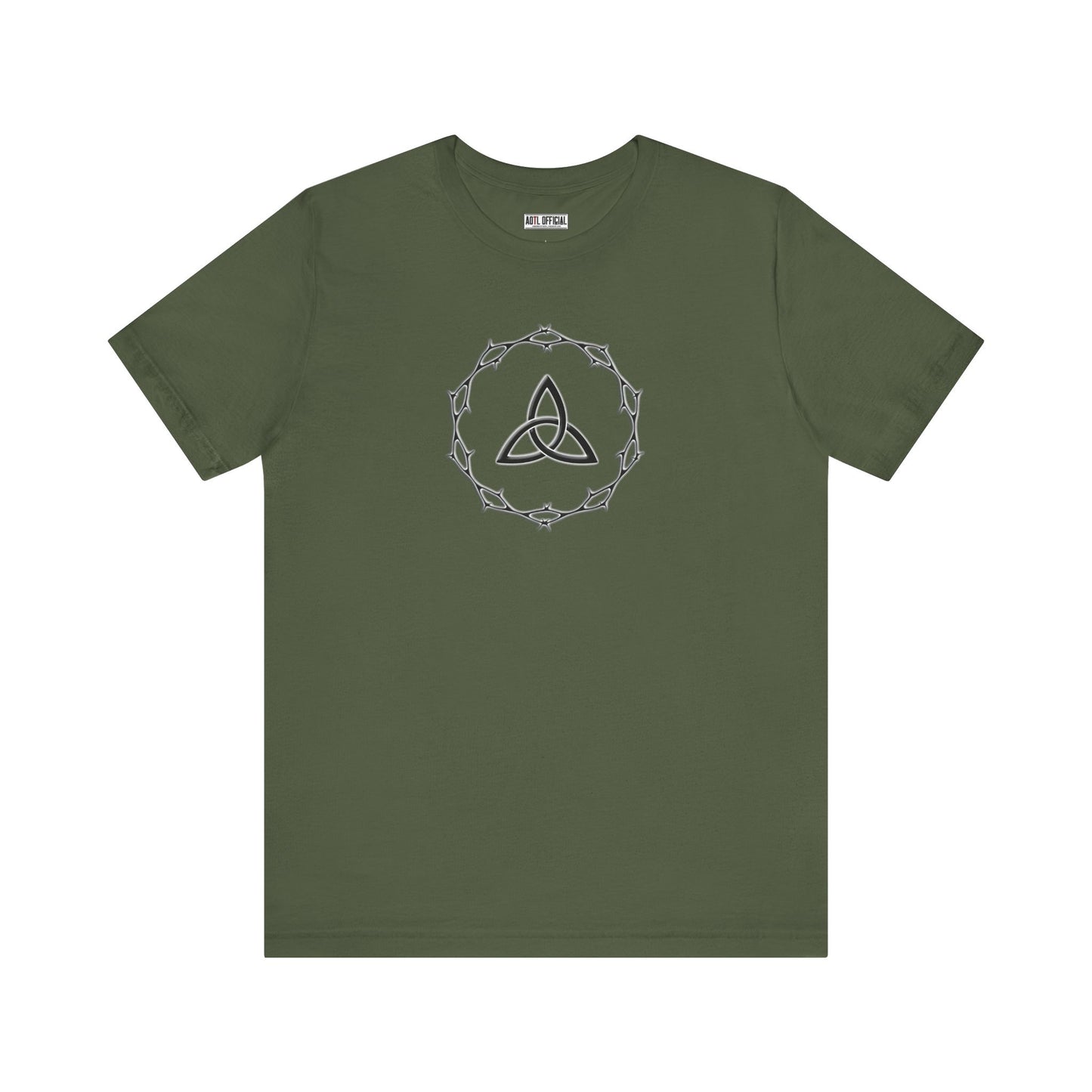 Circle of Thorns & Trinity Knot (Triquetra) Unisex Short Sleeve Tee