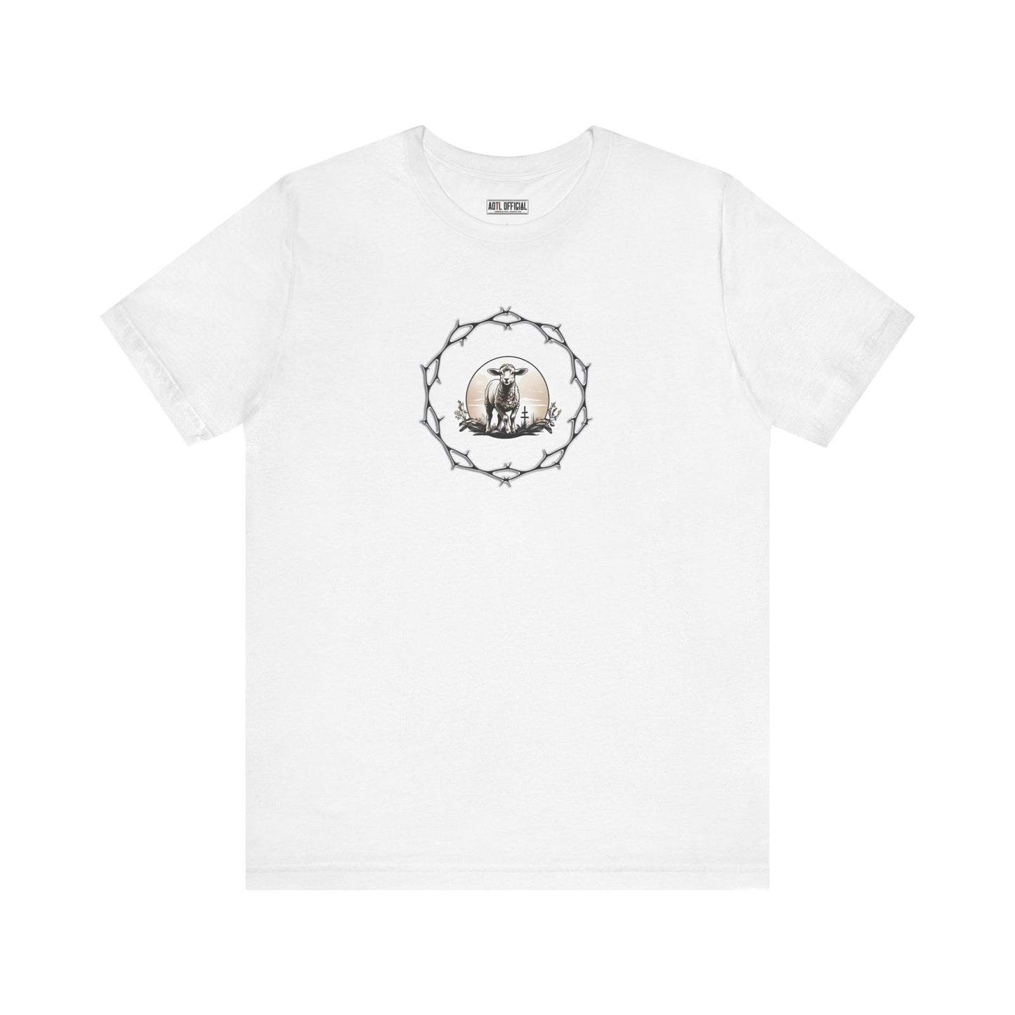 Circle of Thorns & Sacrificial Lamb Unisex Short Sleeve Tee