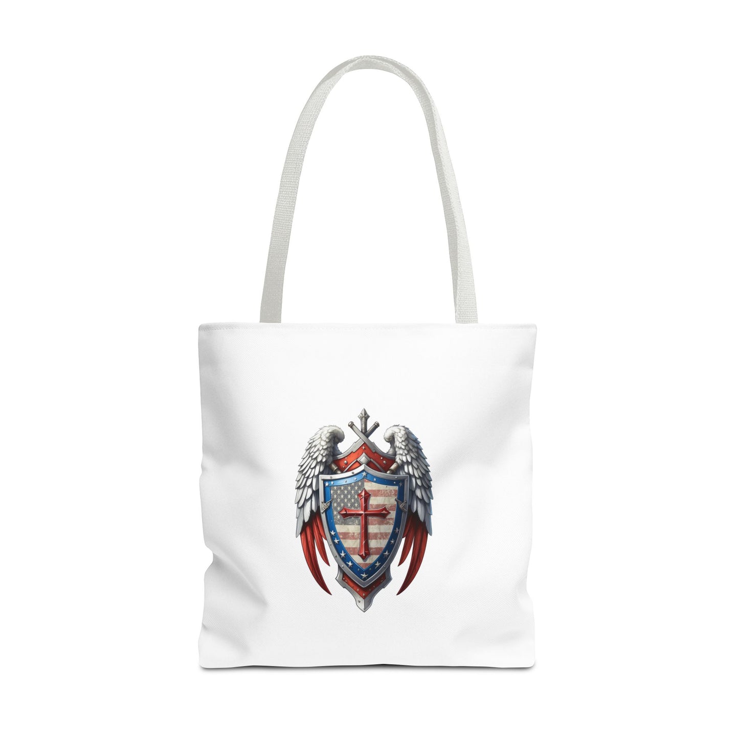 Winged Guardian Patriotic Christian Tote bag