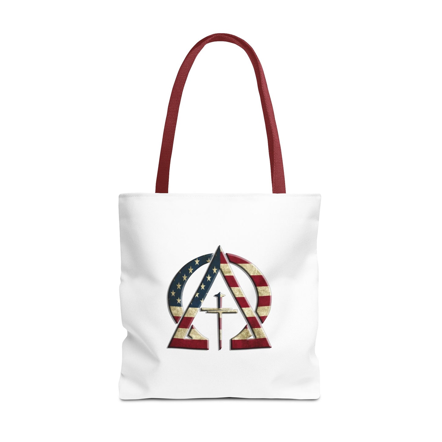 Vintage USA Jesus Christ Is King/ Alpha Omega Christian Tote bag