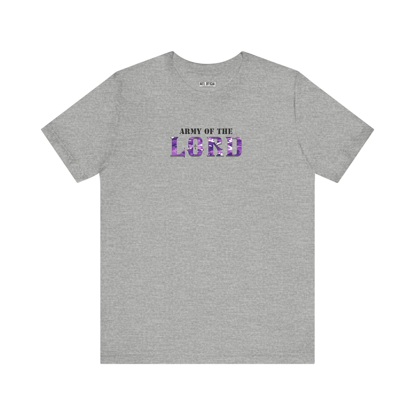 Purple Army Of The Lord Unisex Short Sleeve Tee
