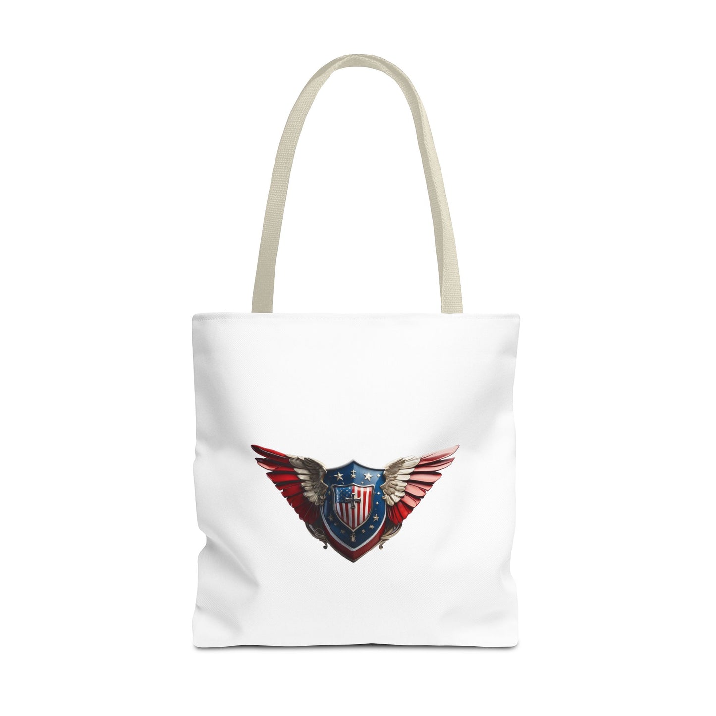 3D Winged Shield Patriotic Christian Tote bag