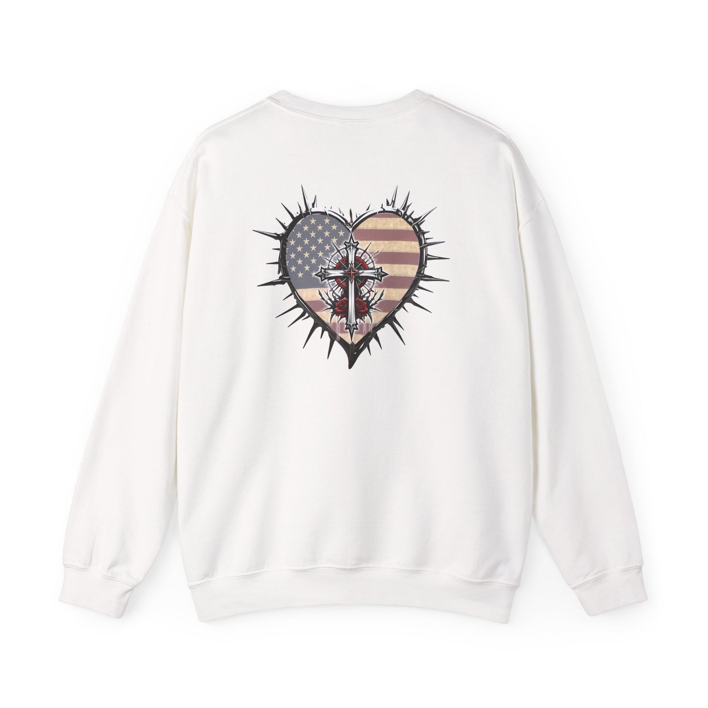 DYD USA Logo/Sacrificial Freedom Unisex Heavy Blend™ Crewneck Sweatshirt