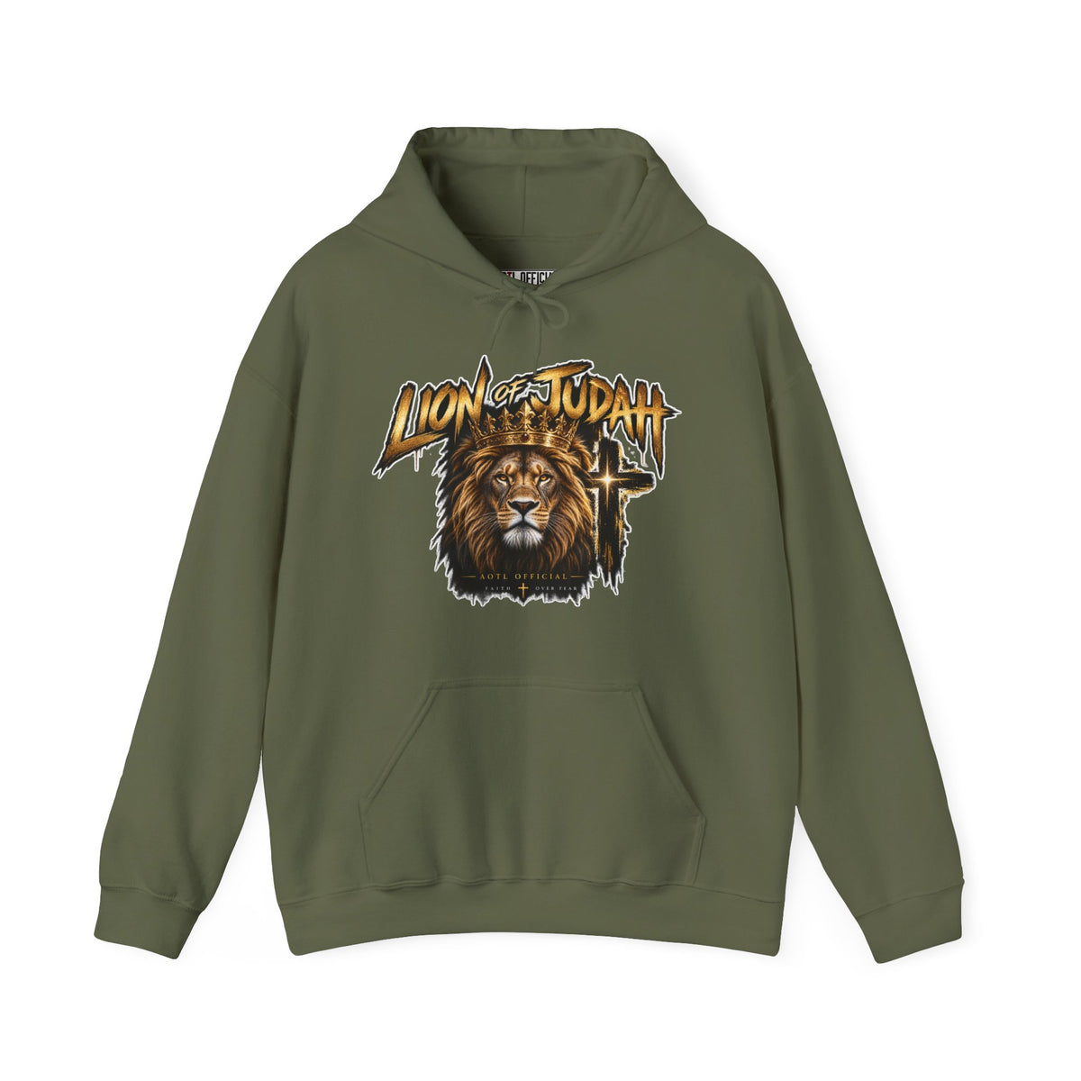 Lion of Judah — Faith Over Fear Christian Hoodie