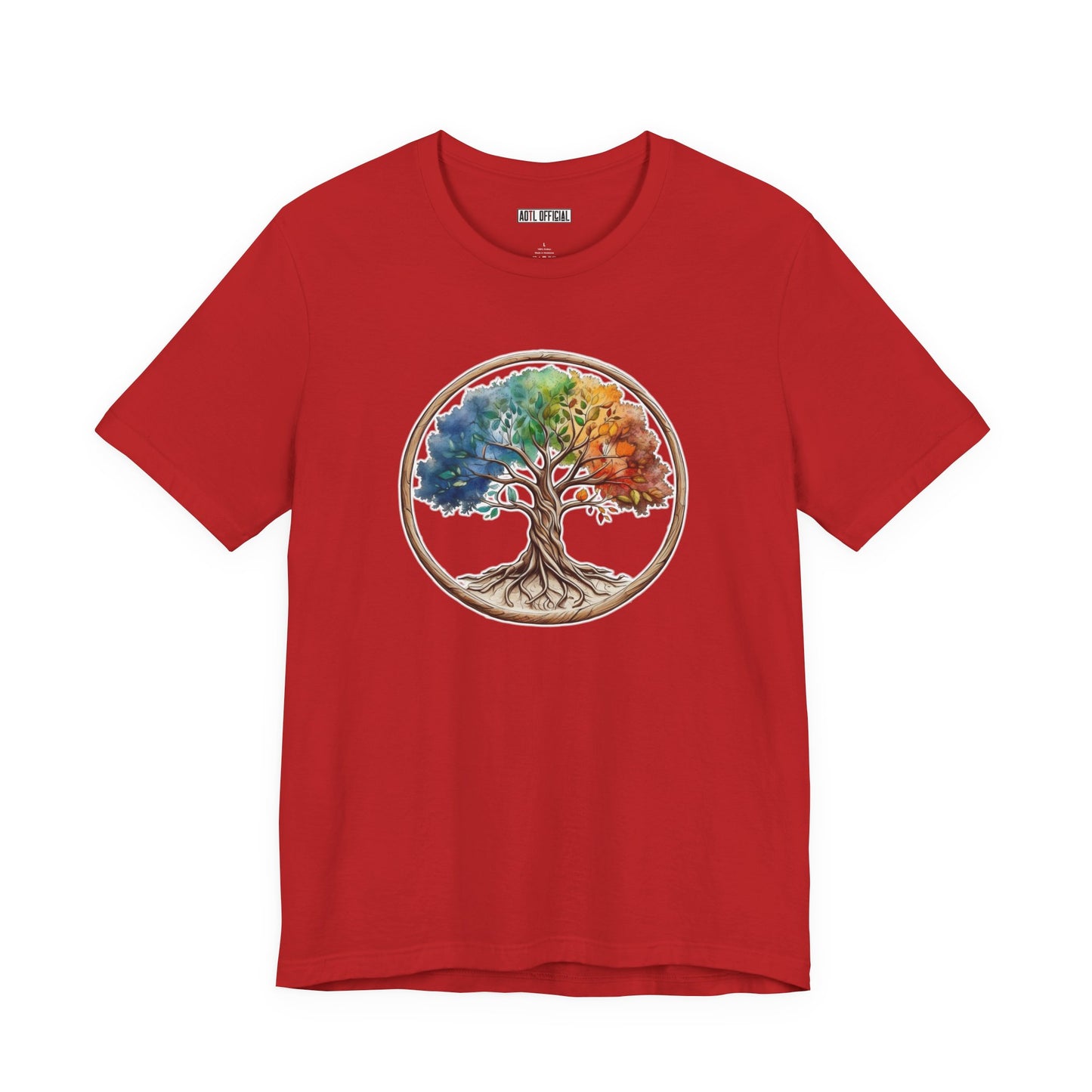 Colorful Tree Of Life Unisex Short Sleeve Tee