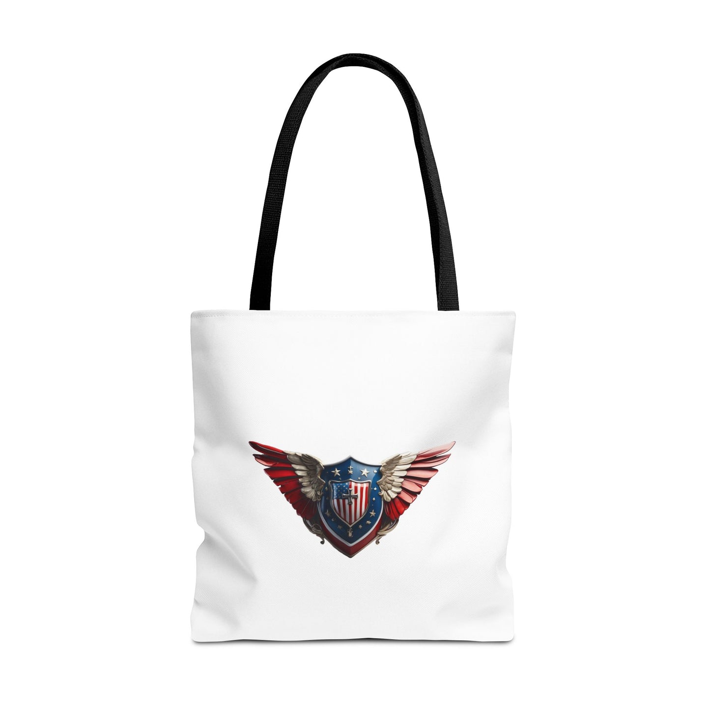 3D Winged Shield Patriotic Christian Tote bag
