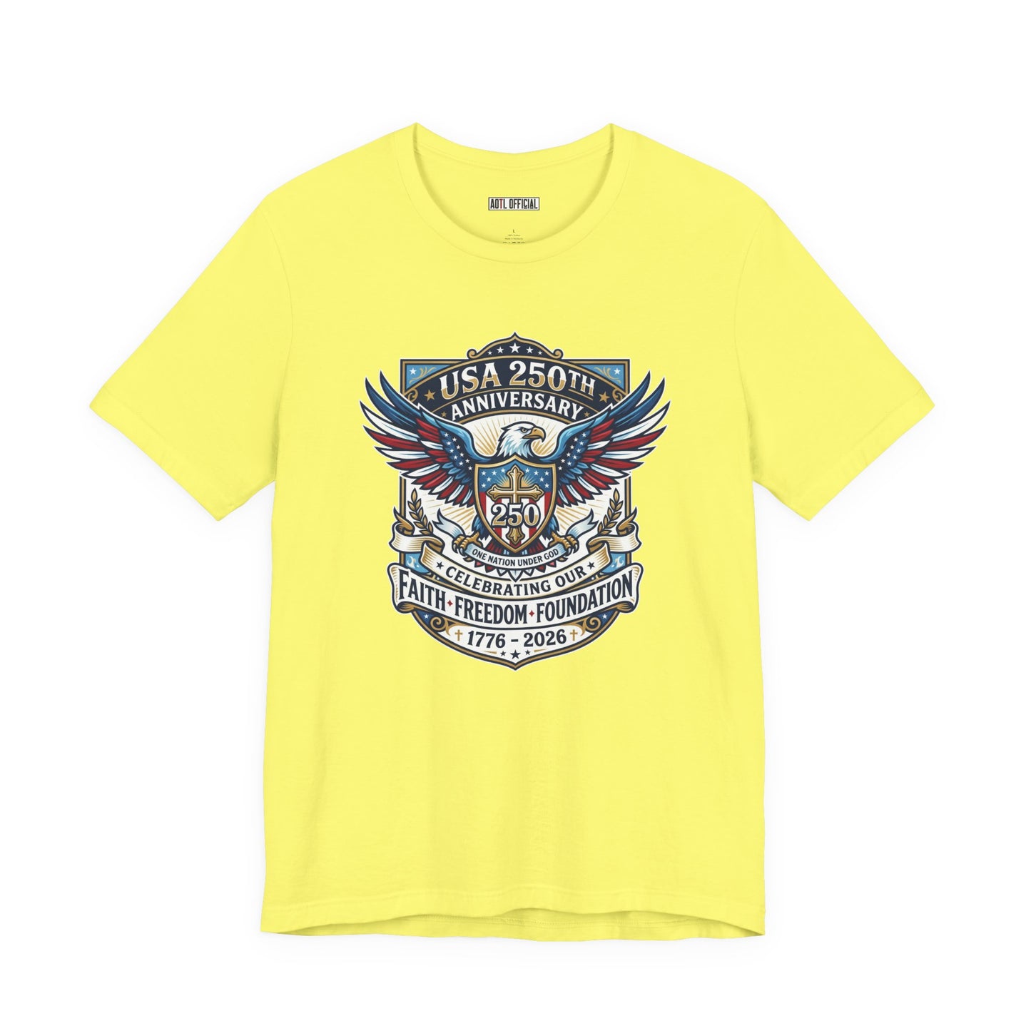 250 Years, One Nation under God Classic Unisex Short Sleeve Tee