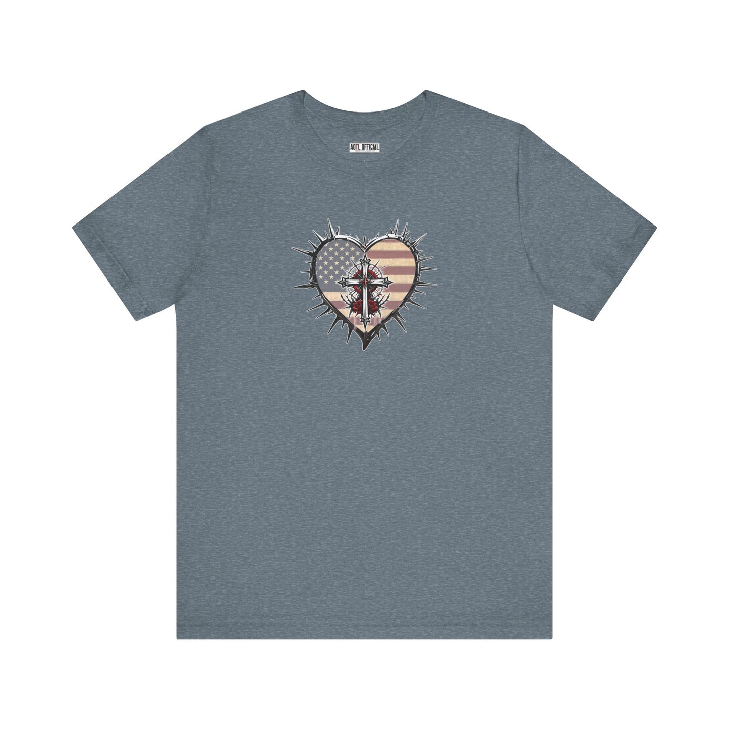 Sacrificial Freedom Christian Patriotic Unisex Short Sleeve Tee