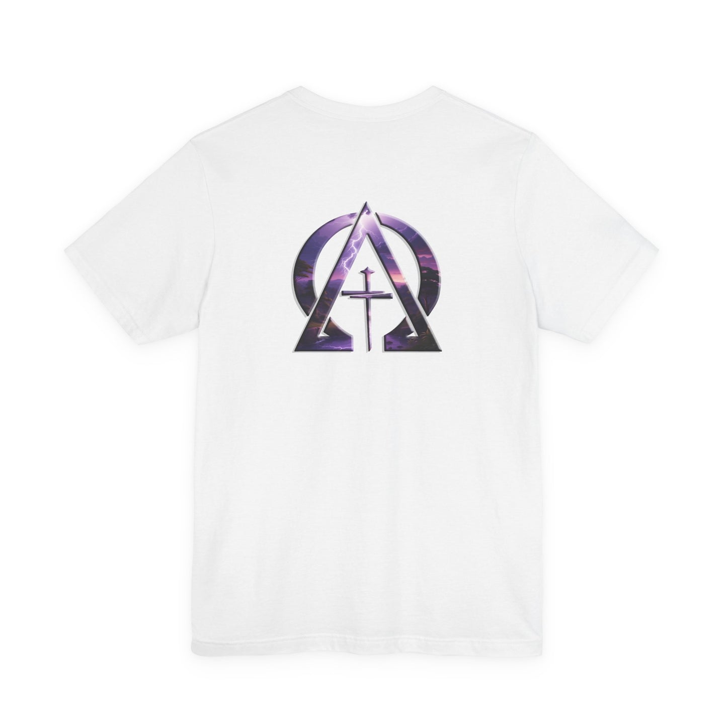 Declaring Your Destiny Lilac & Teal logo/Purple Lightning Alpha & Omega