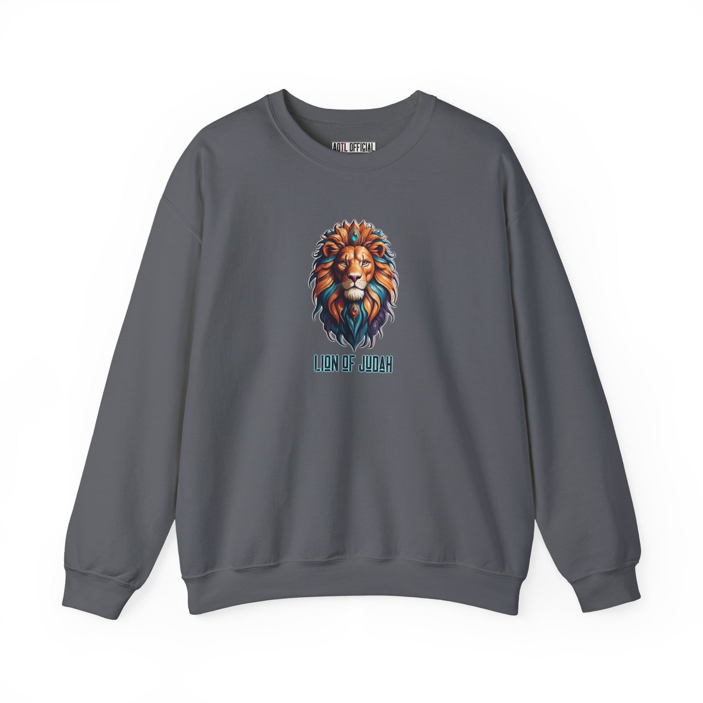 Majestic Savior  Lion of Judah  Unisex Heavy Blend™ Crewneck Sweatshirt