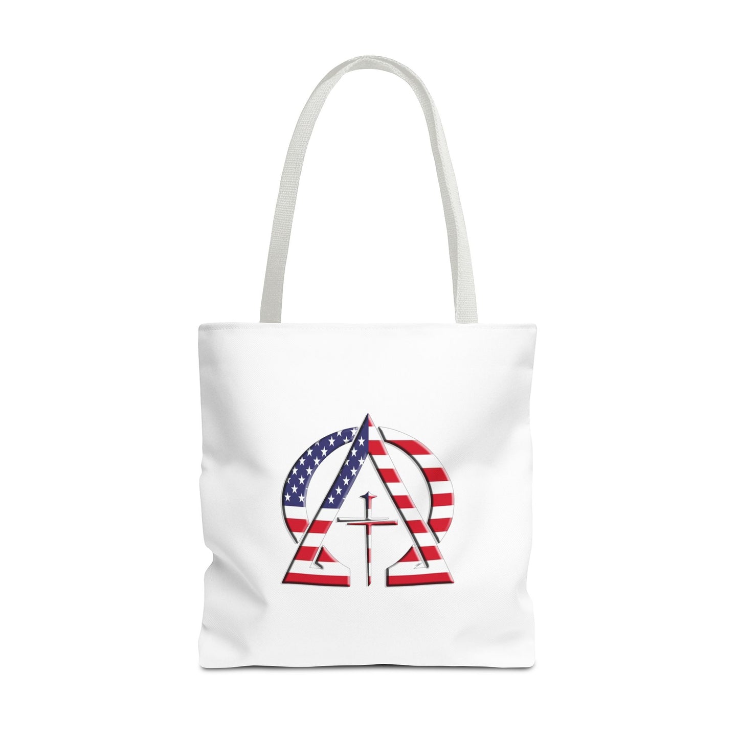 USA Jesus Christ Is King/ Alpha & Omega Christian Tote bag