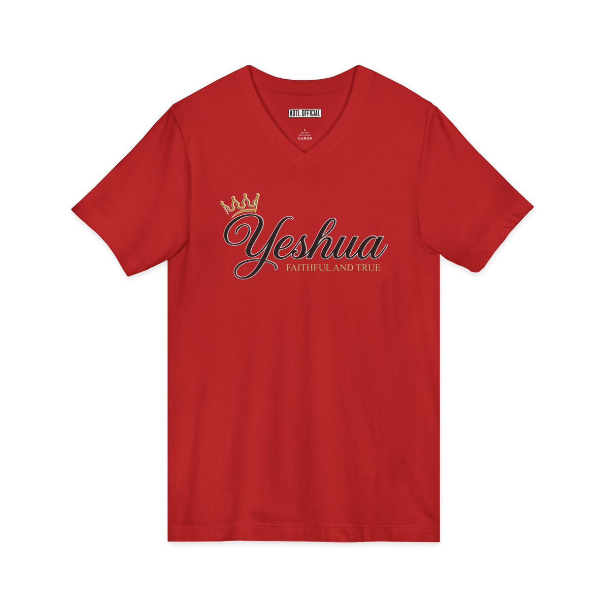Yeshua Faithful And True Christian V-Neck Tee